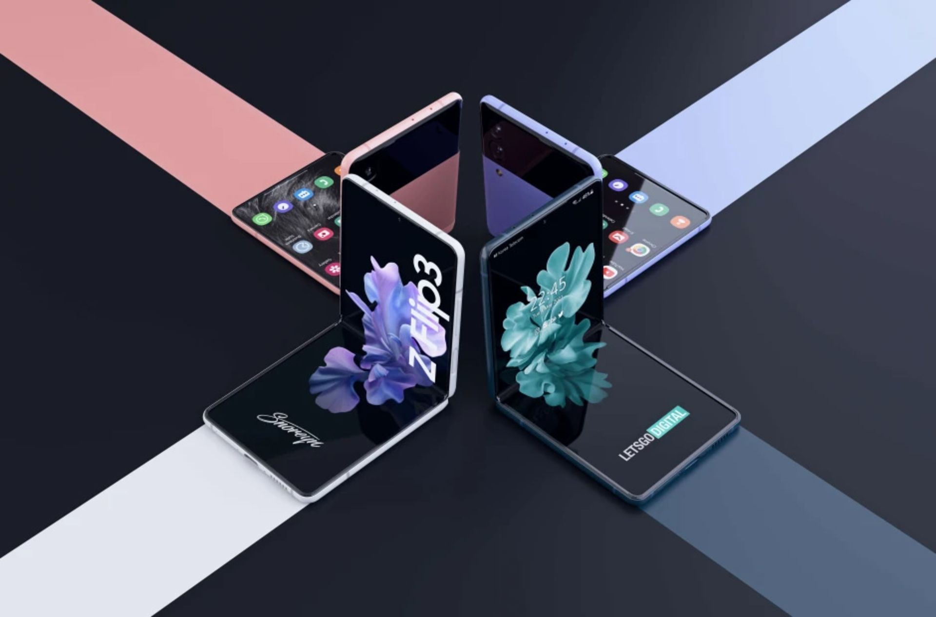 رندر گلکسی زد فلیپ 3 سامسونگ