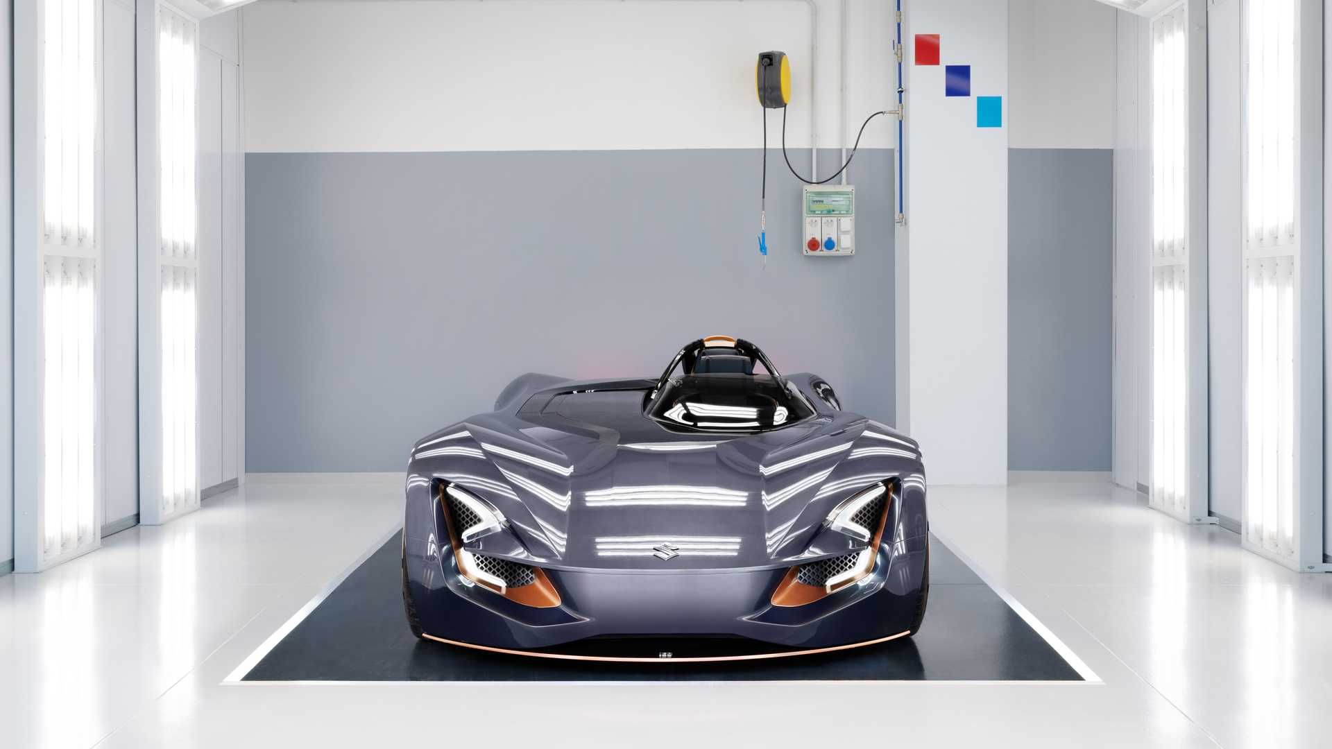 نمای جلو رودستر مفهومی سوزوکی میسانو / Suzuki Misano Concept Roadster رنگ نقره ای 