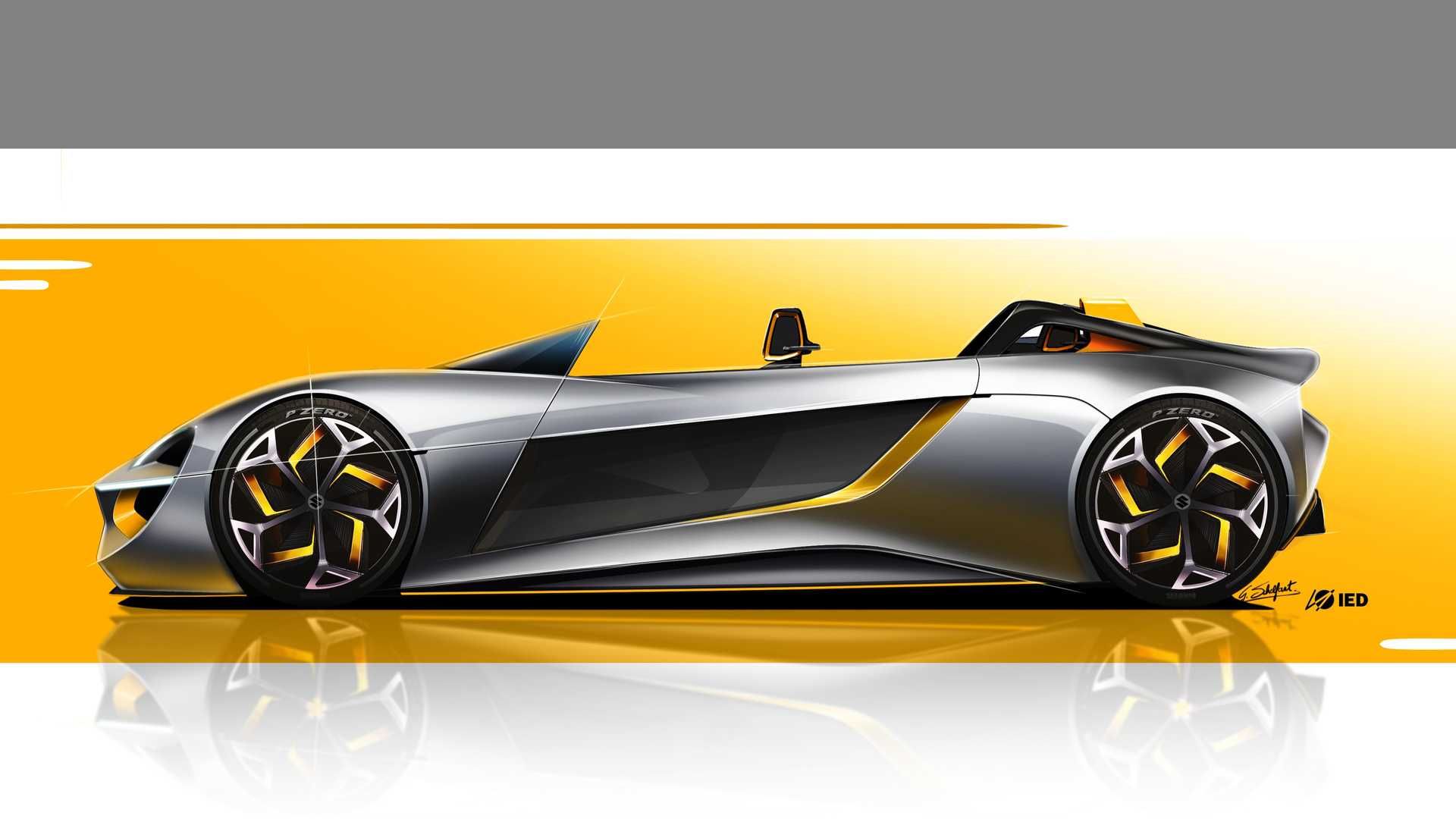 نمای جانبی رندر روستر مفهومی سوزوکی میسانو / Suzuki Misano Concept Roadster