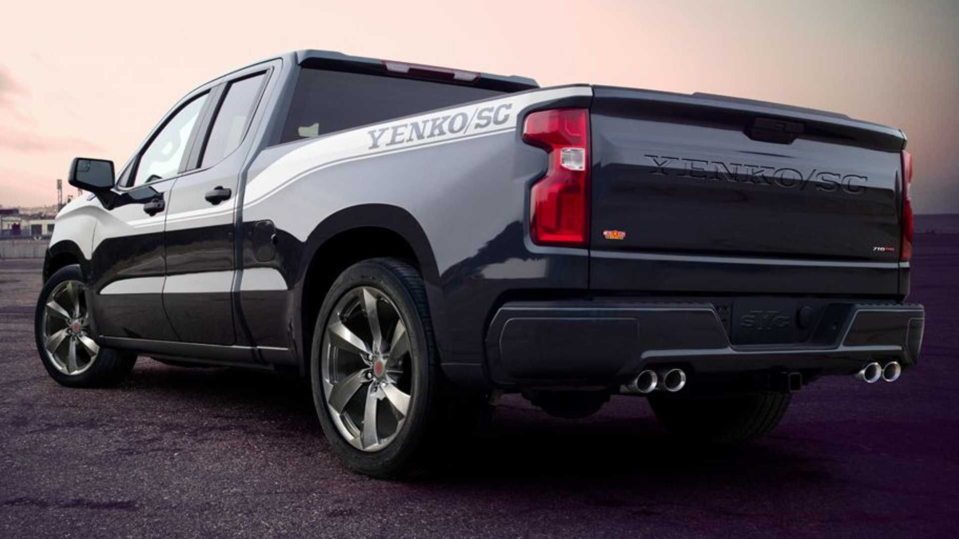 نمای عقب پیکاپ شورولت سیلورادو ینکو / SVE Chevrolet YENKO Silverado
