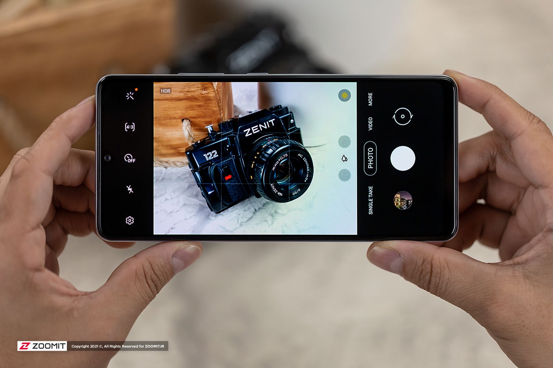 رابط کاربری دوربین گوشی گلکسی A42 سامسونگ مدل 5G