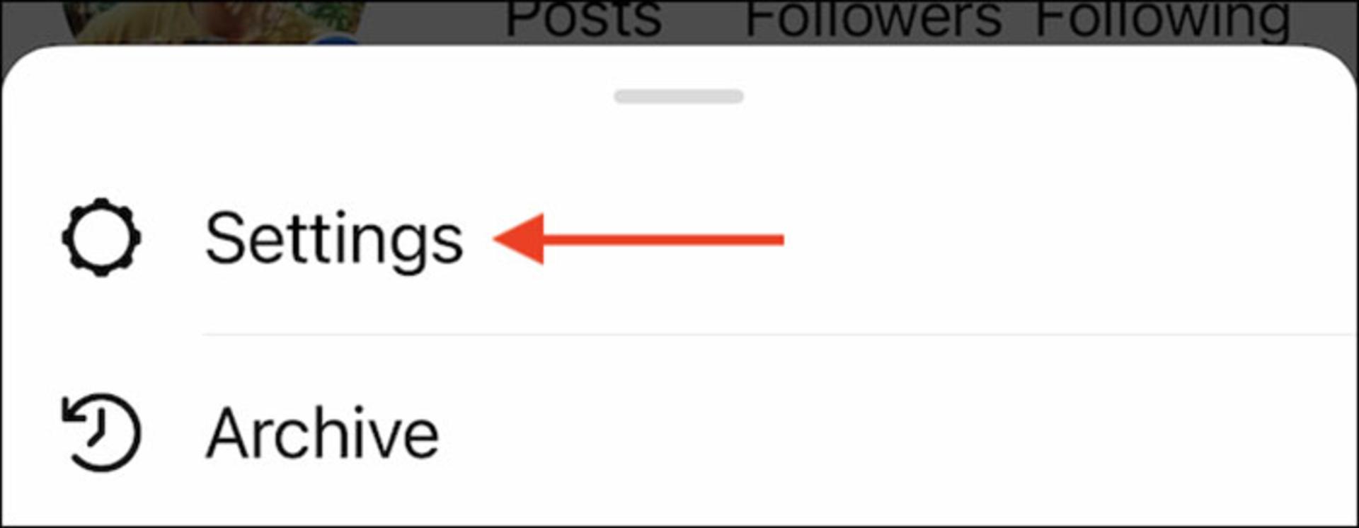 انتخاب settings