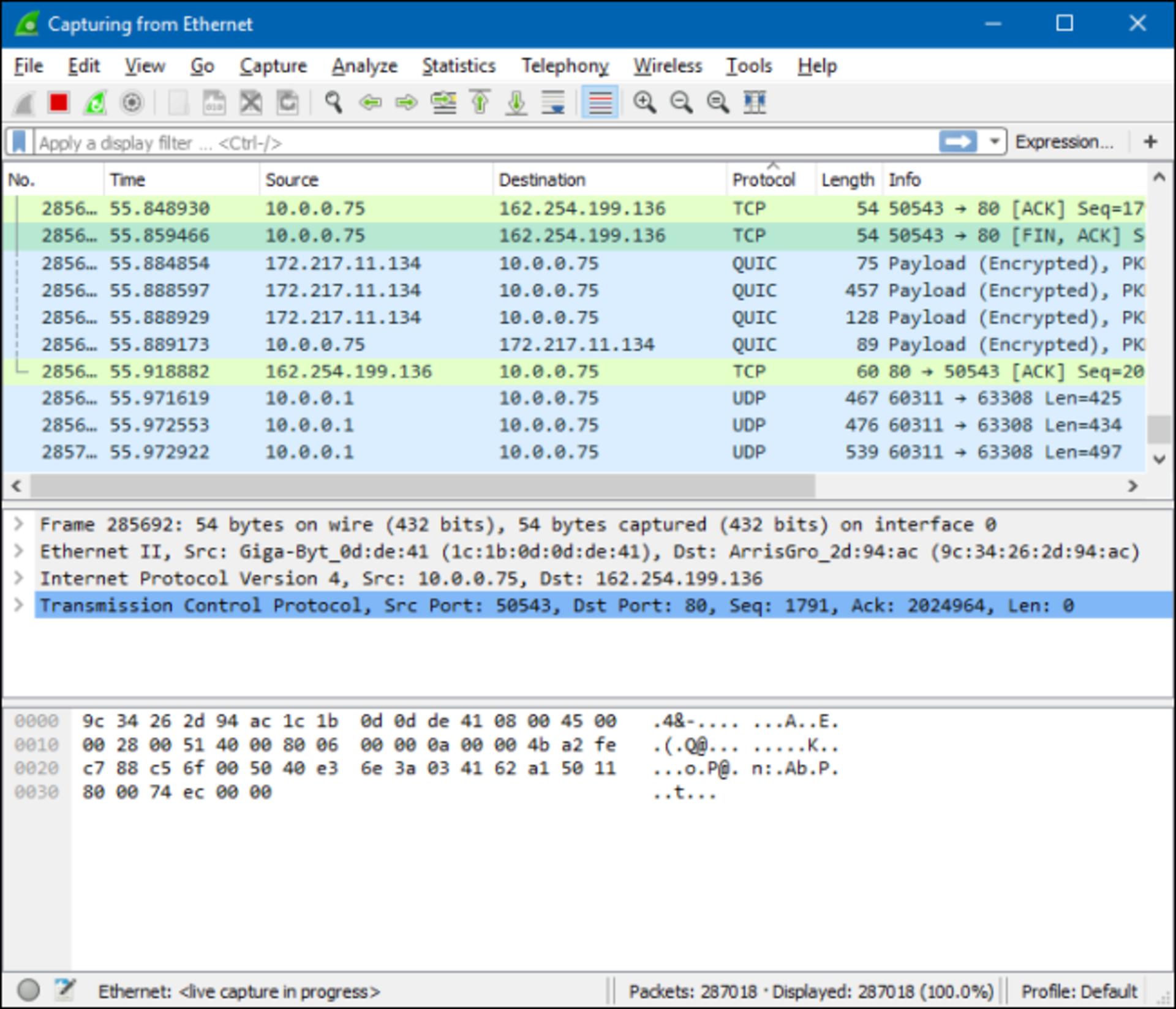  ابزار تجزیه و تحلیل شبکه Wireshark