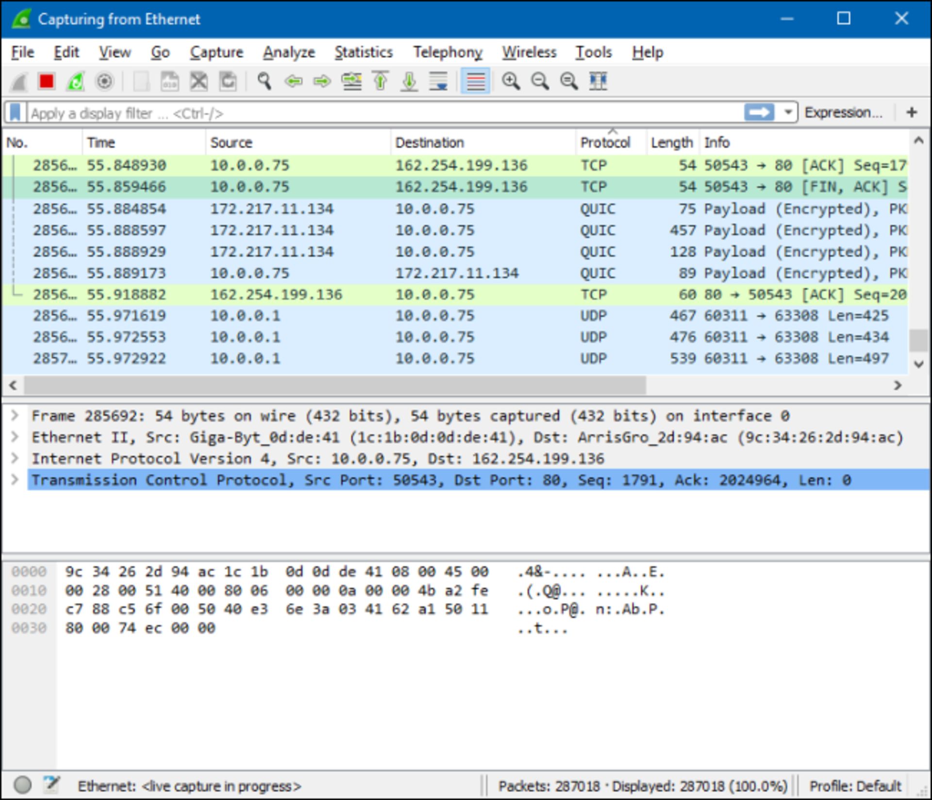  ابزار تجزیه و تحلیل شبکه Wireshark