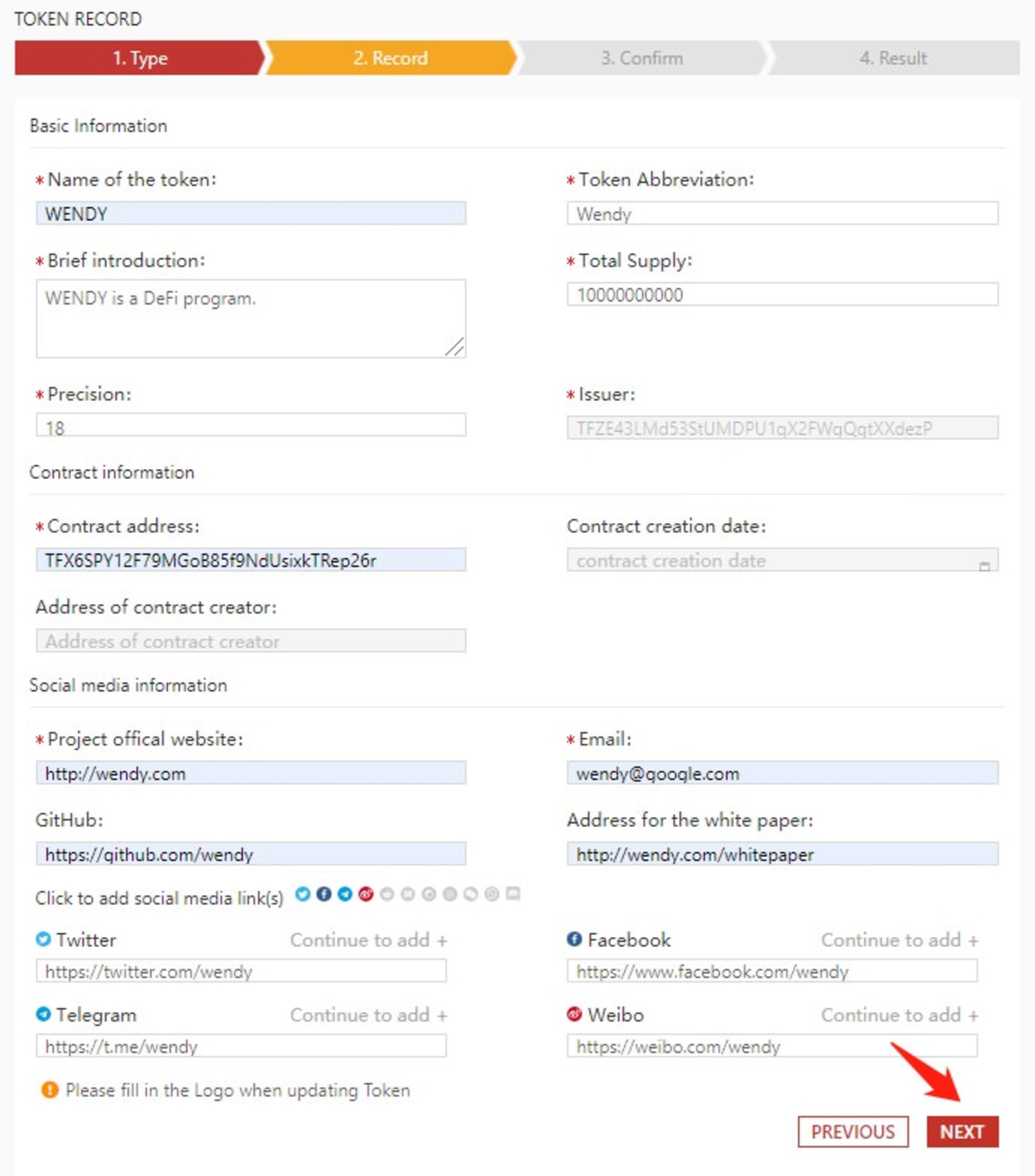 آموزش ساخت توکن ترون ۱۸