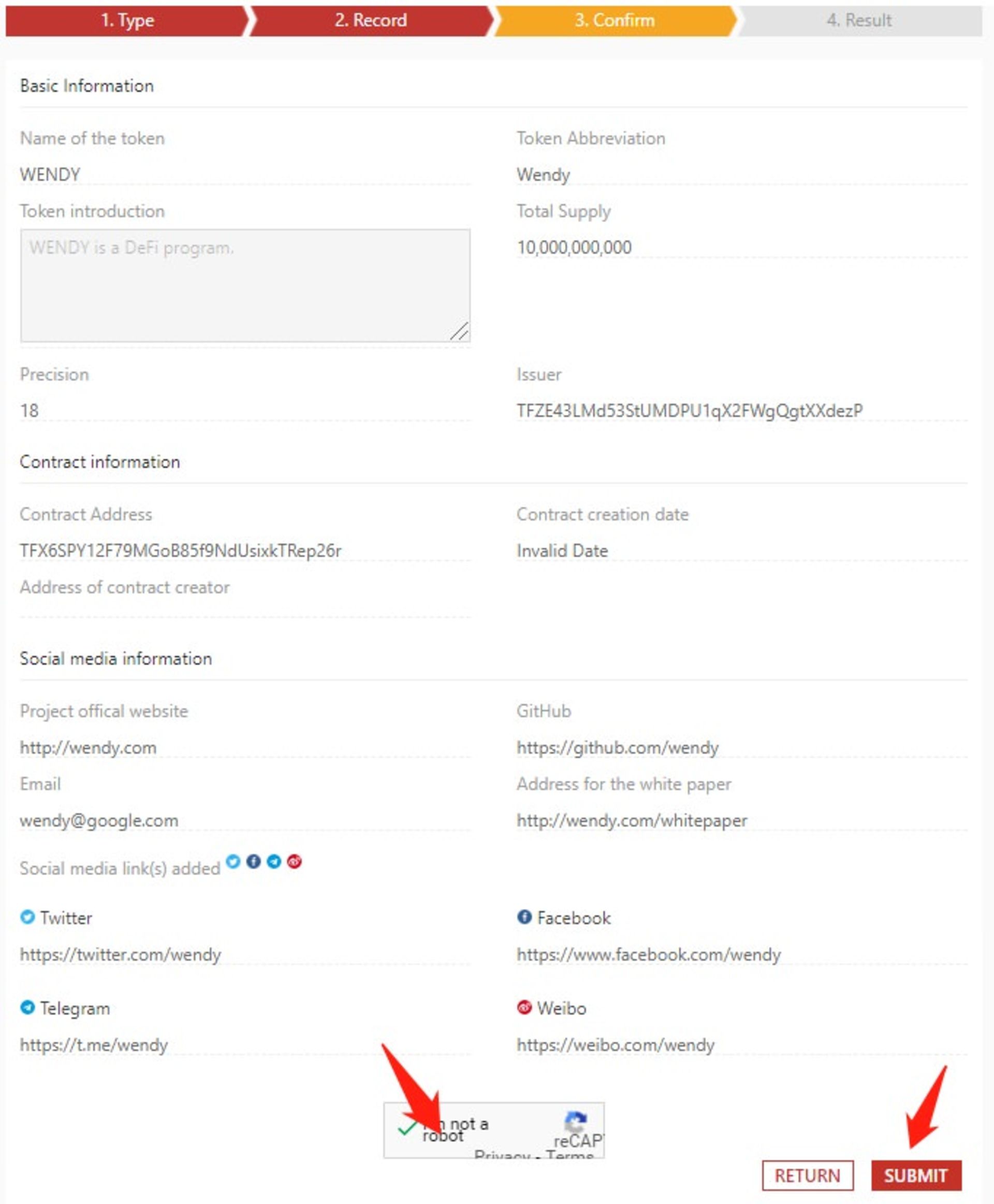 آموزش ساخت توکن ترون ۱۹