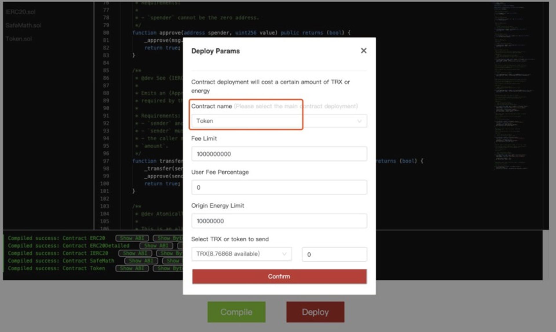 آموزش ساخت توکن ترون ۹