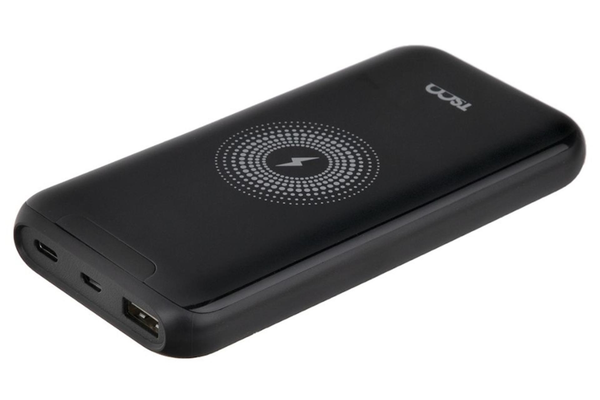 درگاه پاور بانک تسکو Tsco TP 851WL 10000mAh با ظرفیت 10000 میلی‌آمپر ساعت و شارژ وایرلس