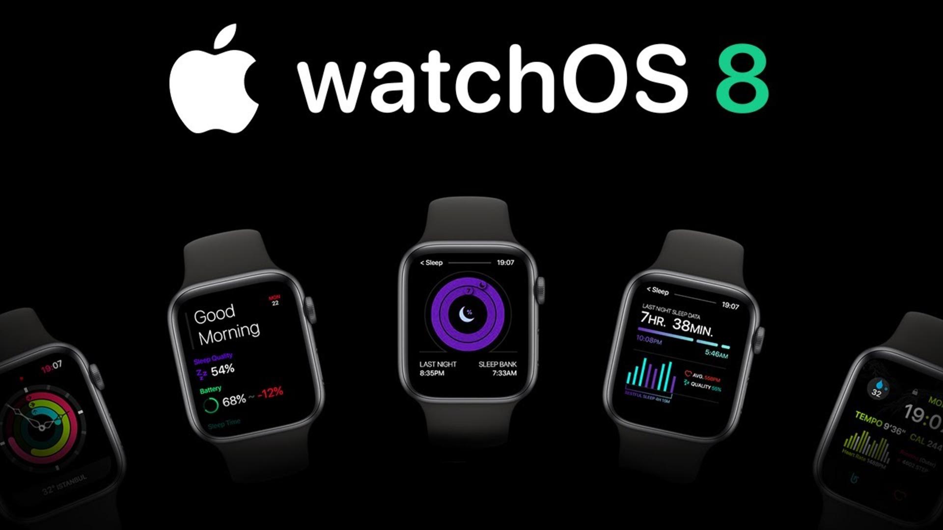 کانسپتی از سیستم‌عامل watchOS 8