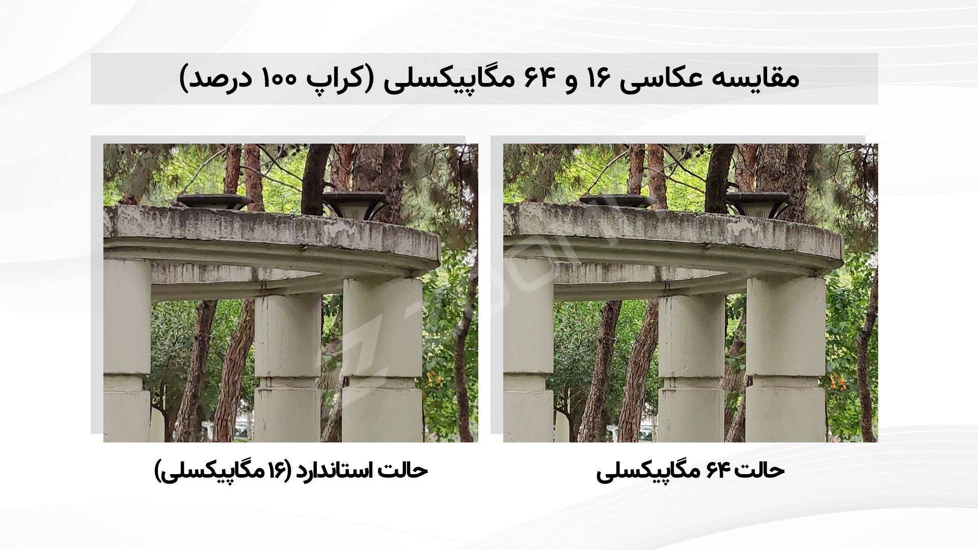 مقایسه حالت 64 مگاپیکسل در دوربین اصلی شیائومی می 10 تی