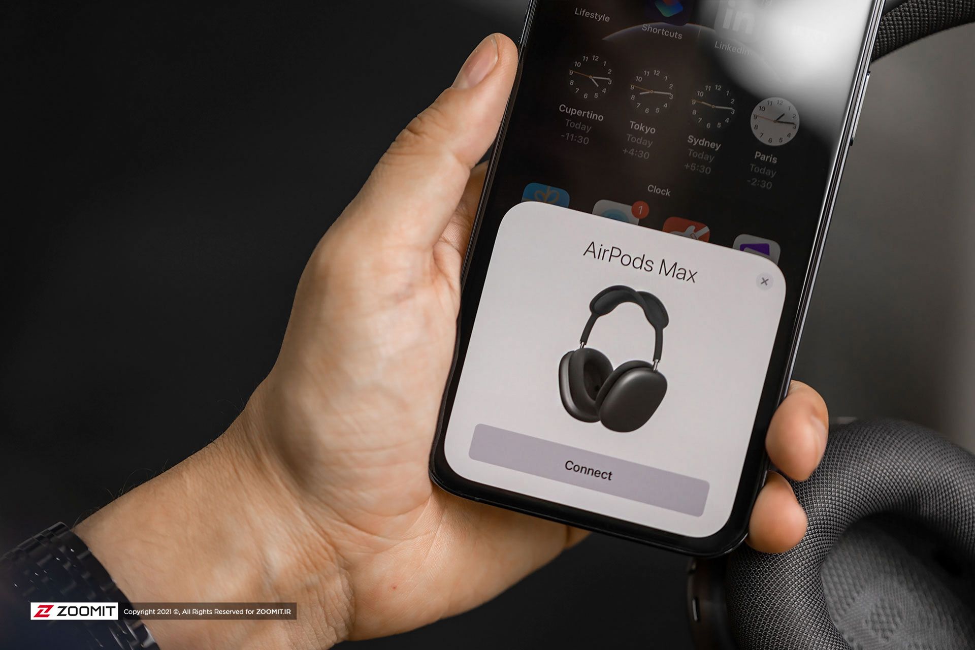 ستاپ ایرپاد مکس با آیفون