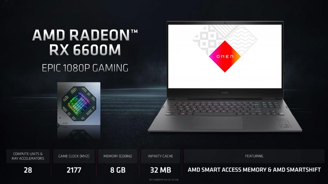 مدل رادئون RX 6600M