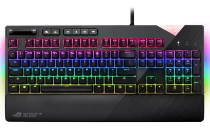 نمای جلو کیبورد گیمینک ASUS ROG Strix Flare