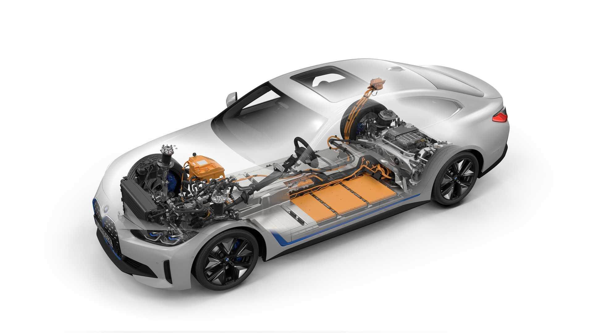 نمای فنی BMW i4 بی ام و آی4 برقی