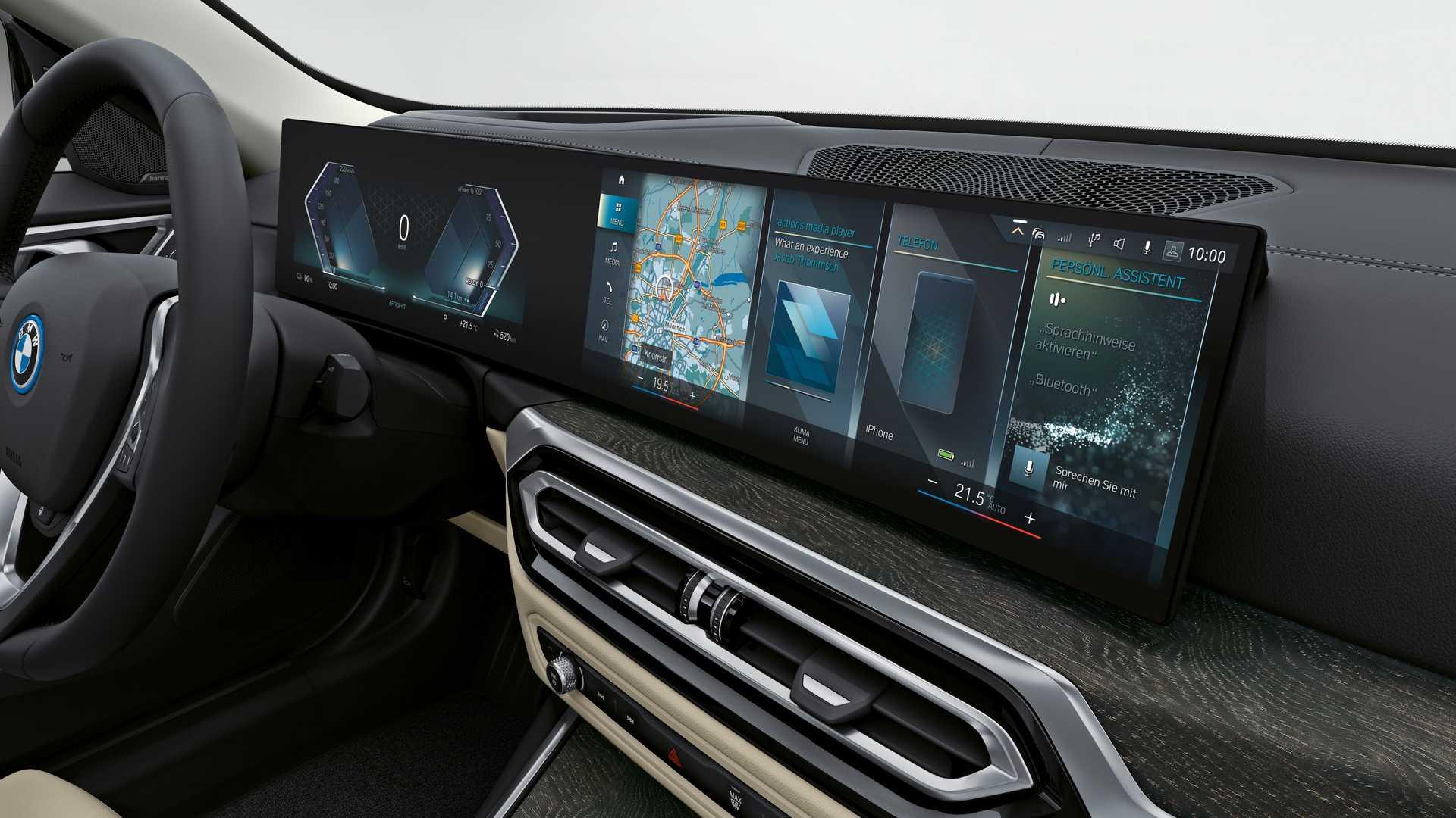 نمای داشبورد BMW i4 بی ام و آی4 برقی