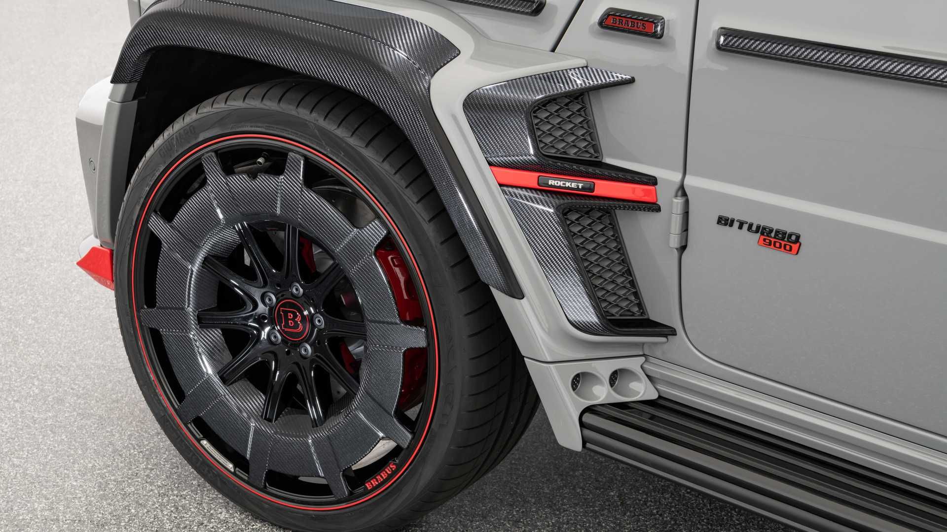 Mercedes AMG G63 Brabus 900 نمای چرخ برابوس راکت  900