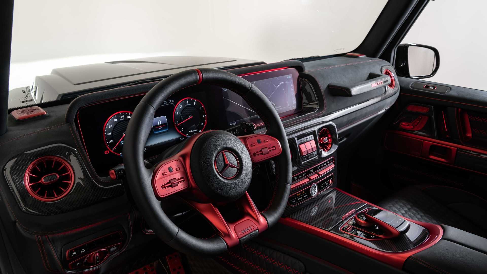 Mercedes AMG G63 Brabus 900 نمای داخلی برابوس راکت  900
