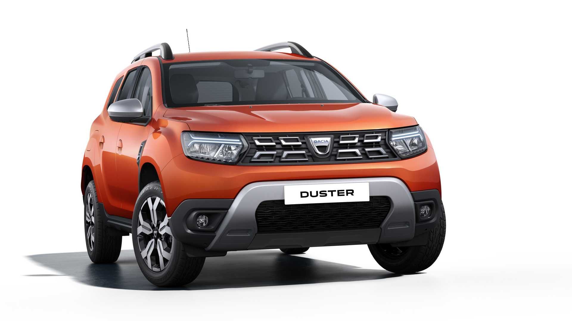 نمای جلو کراس اور رنو داچیا داستر / 2022 Dacia Duster نارنجی رنگ