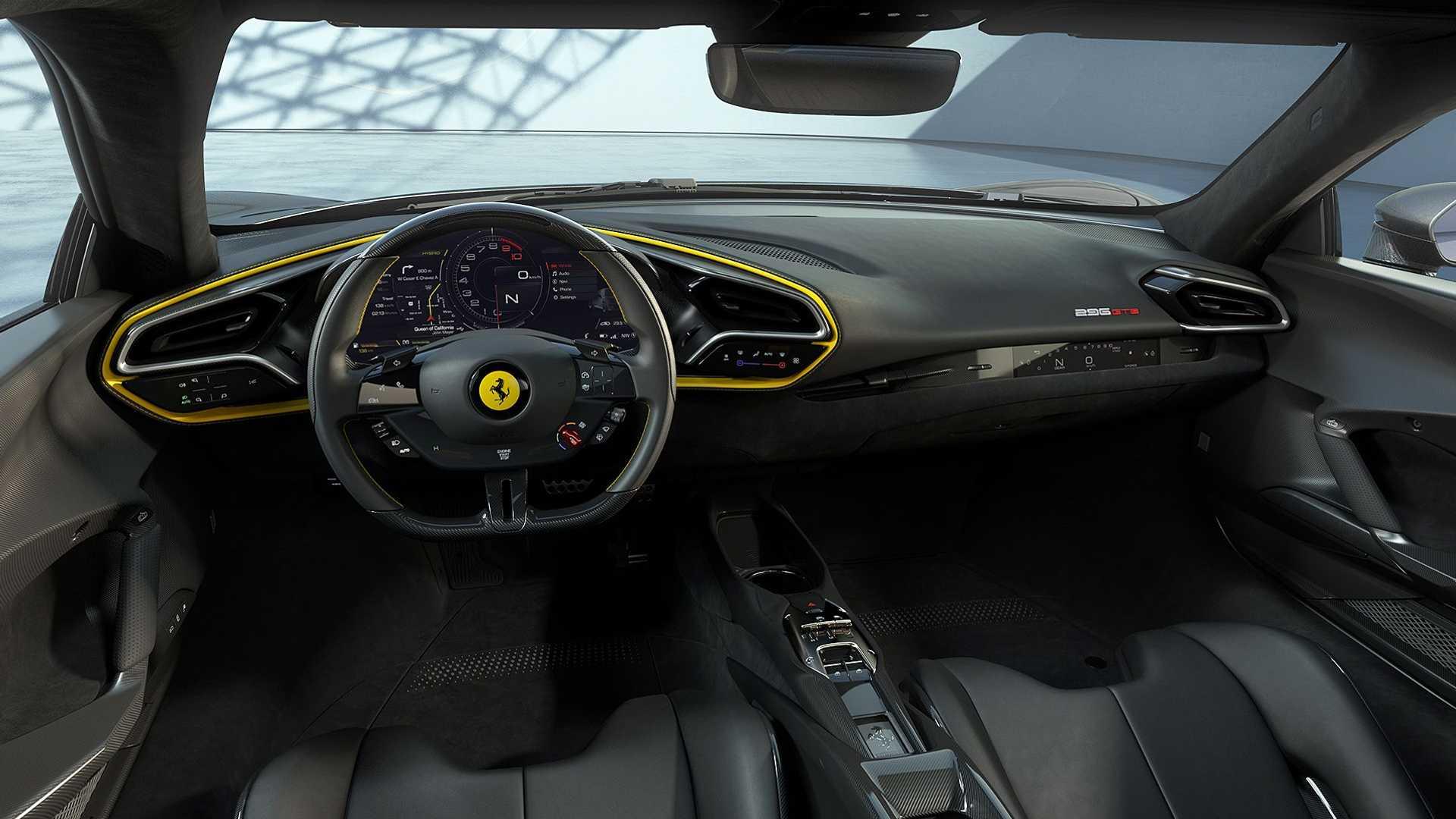 Ferrari 256 GTB نمای داشبورد فراری 256 پلاگین هیبرید