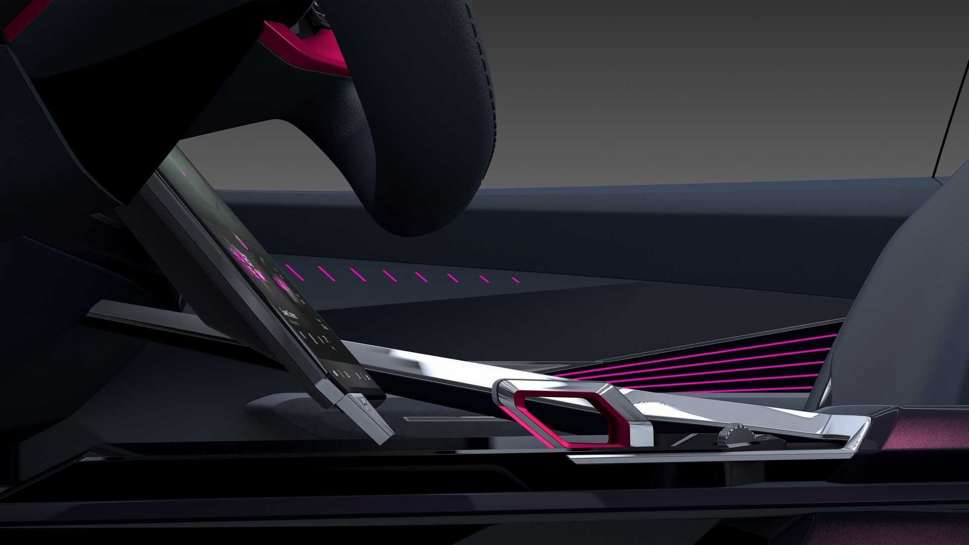 اهرم تعویض دنده خودروی مفهومی جیلی ویژن استاربرست / Geely Vision Starburst Concept