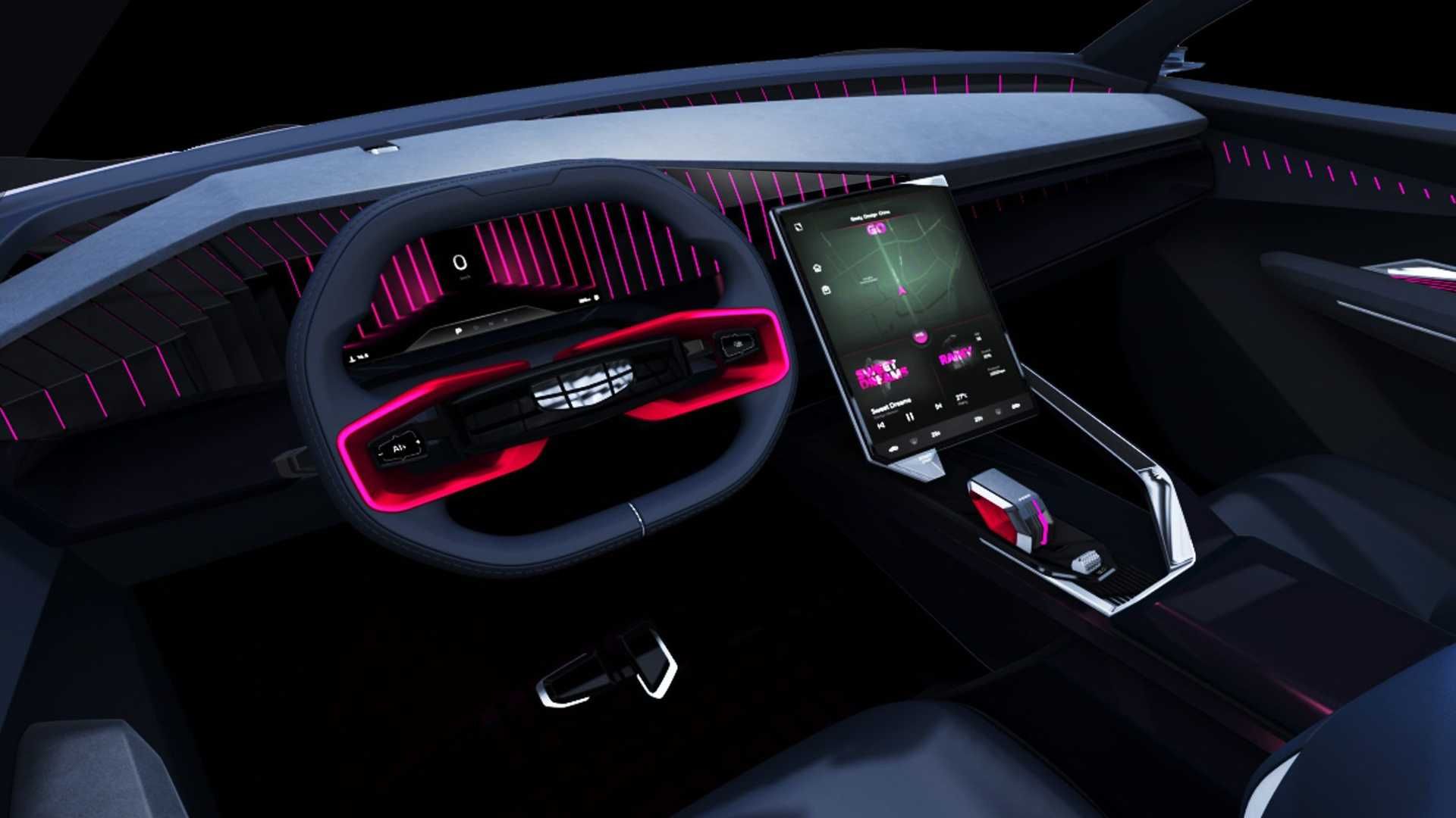 کابین و داشبورد خودروی مفهومی جیلی ویژن استاربرست / Geely Vision Starburst Concept