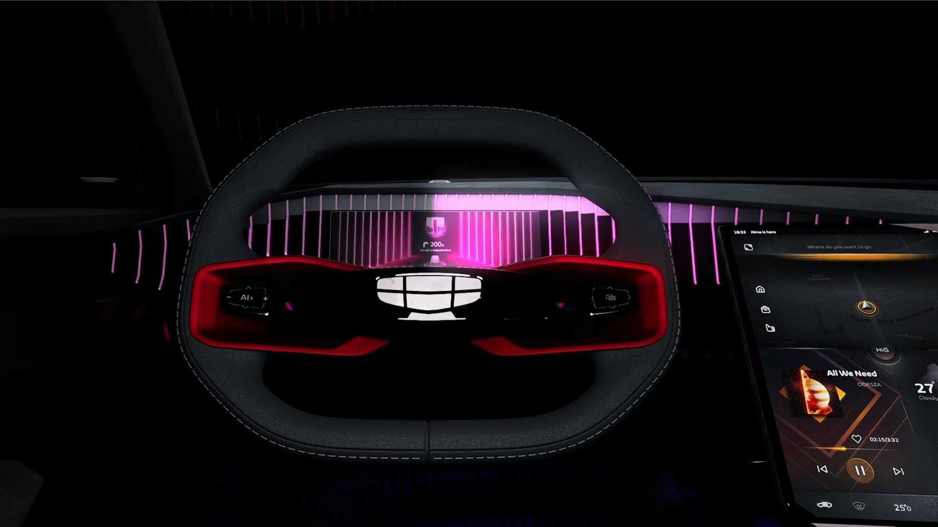 غربیلک فرمان خودروی مفهومی جیلی ویژن استاربرست / Geely Vision Starburst Concept