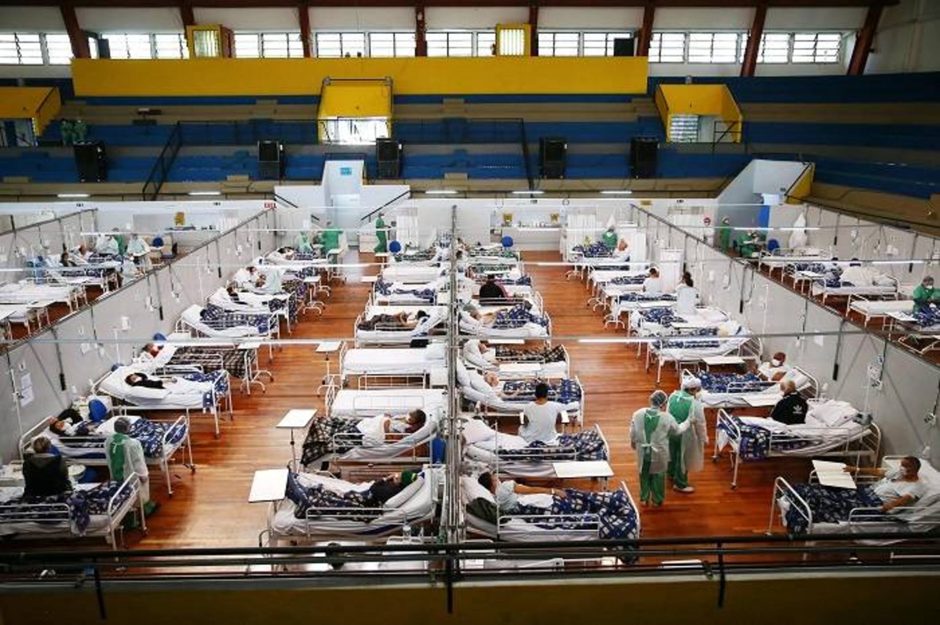 بیمارستان صحرایی بیماران کرونا در برزیل