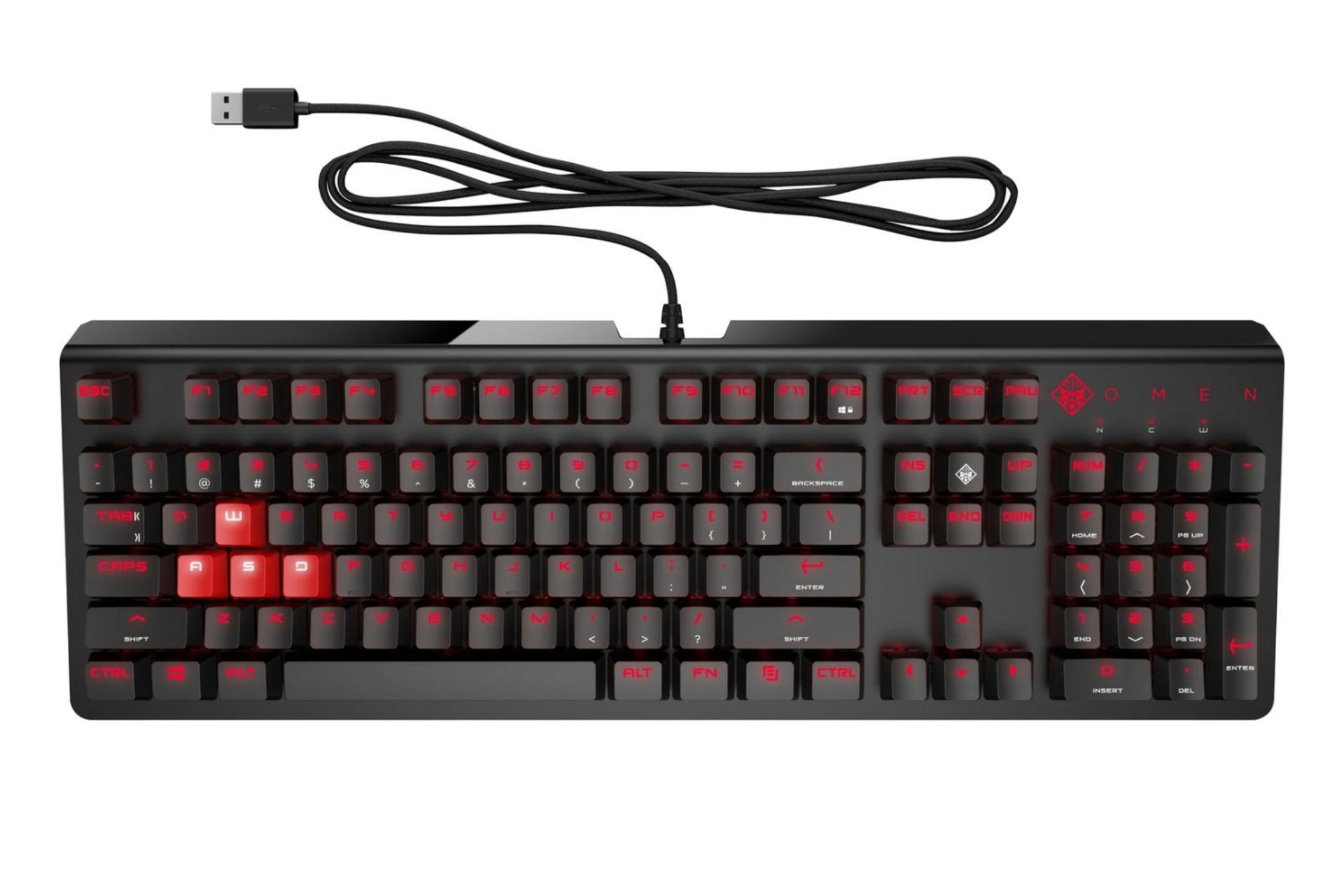 نمای جلو کیبورد گیمینگ HP Omen 1100
