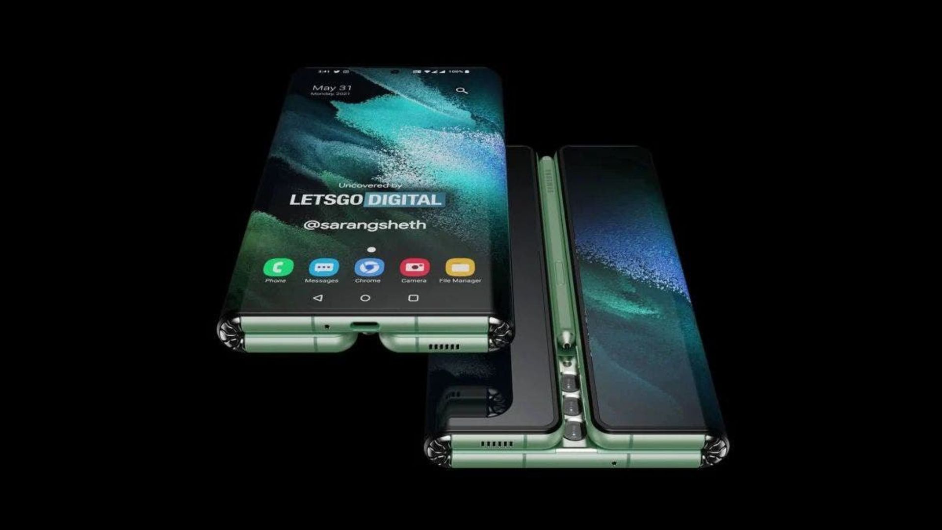 تصویر مفهومی از گلکسی زد فولد ۳