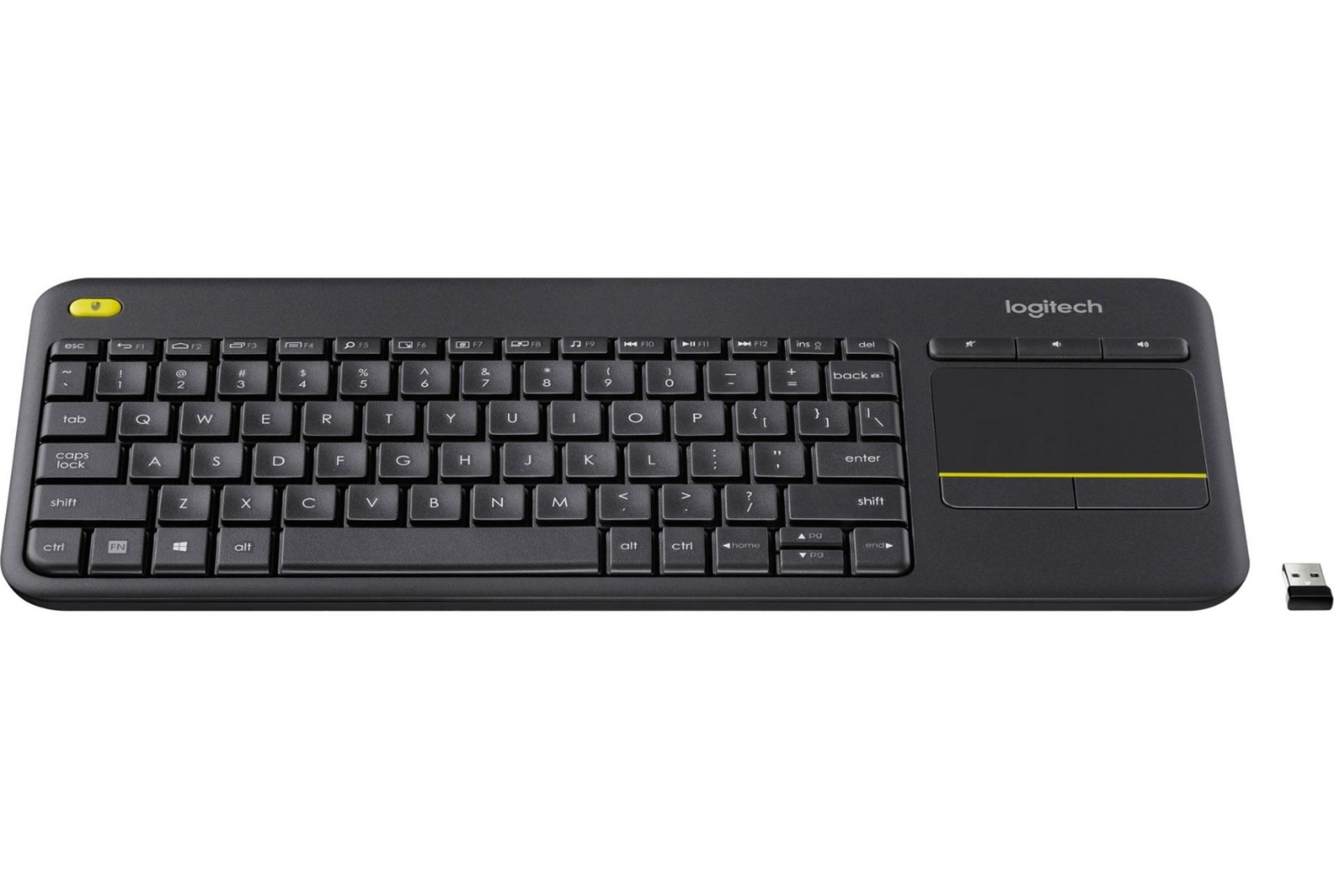 کیبورد Logitech K400 Plus به همراه دانگل USB