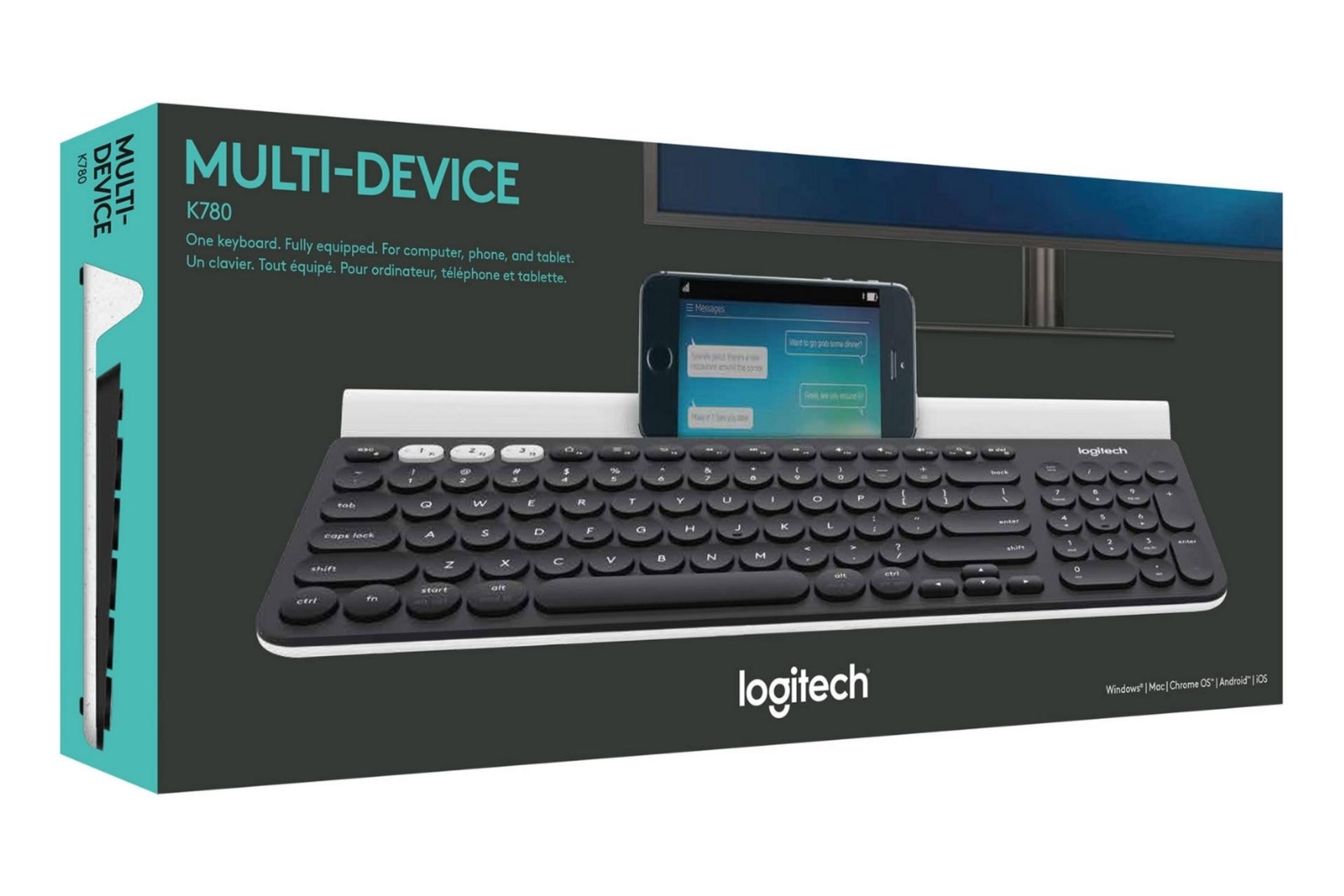 جعبه کیبورد بی سیم Logitech K780