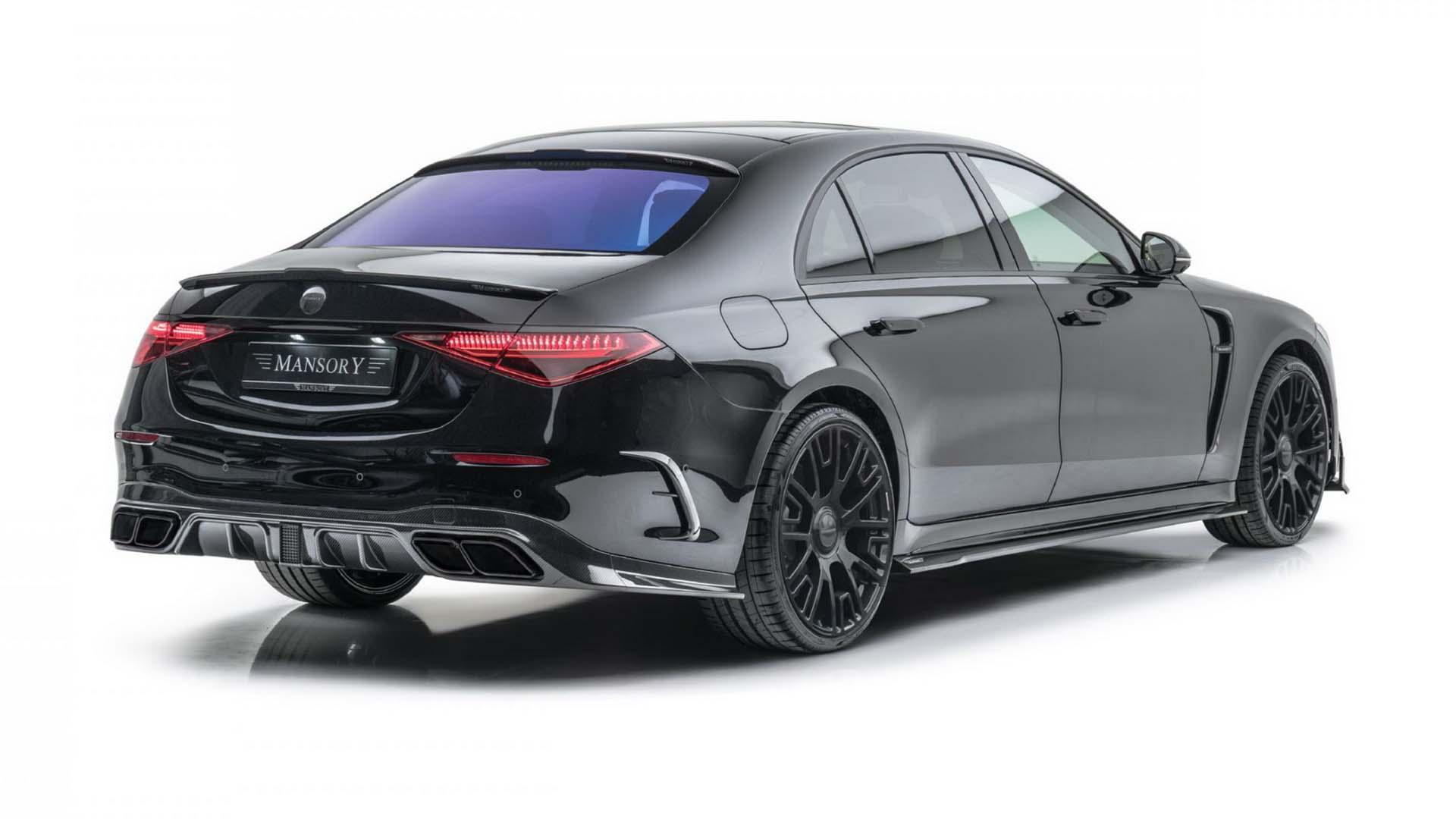 نمای عقب مرسدس بنز کلاس اس 2021 تیونینگ منصوری / Mansory 2021 Mercedes-Benz S-Class
