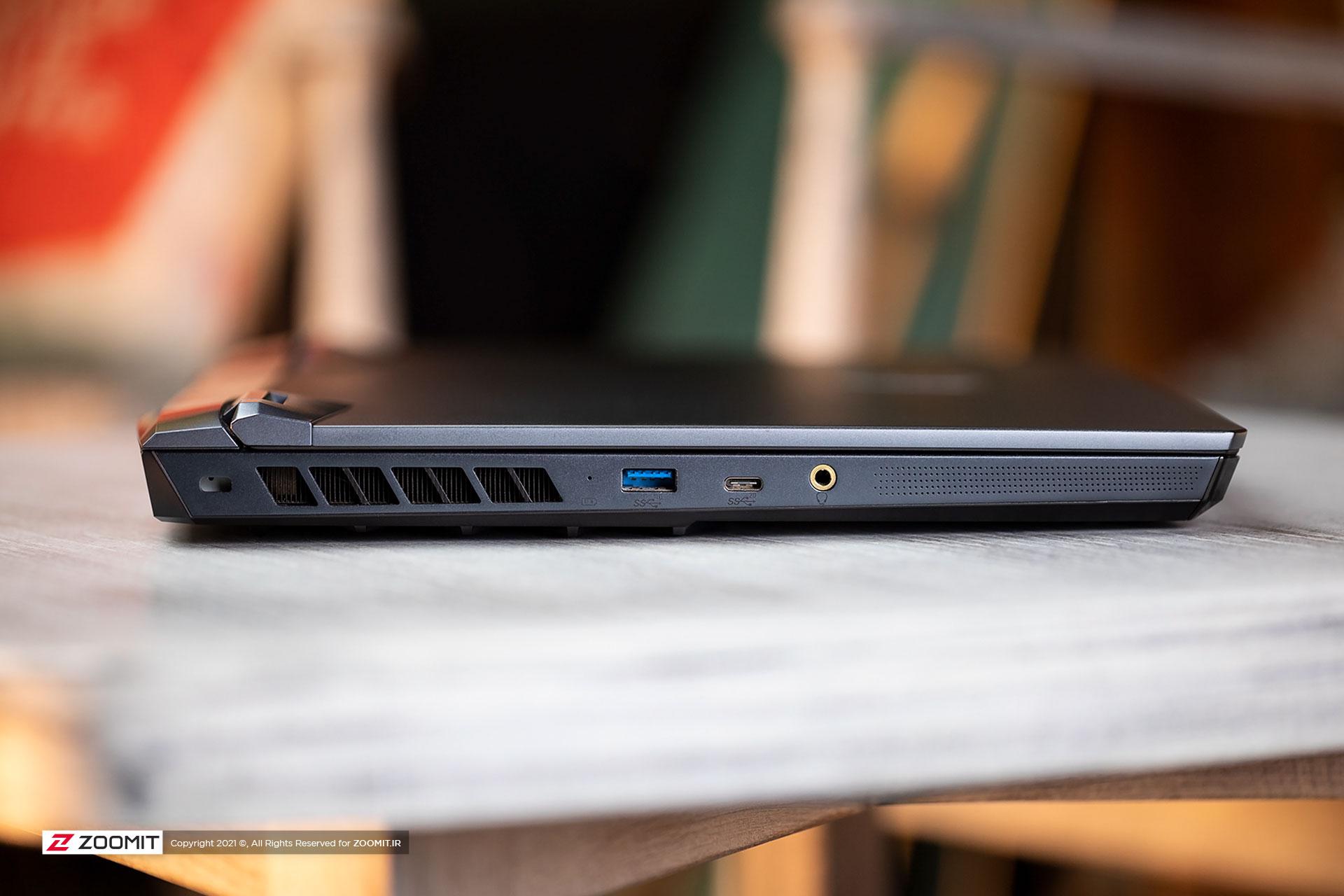 درگاه سمت چپ لپ تاپ MSI GE66 Raider