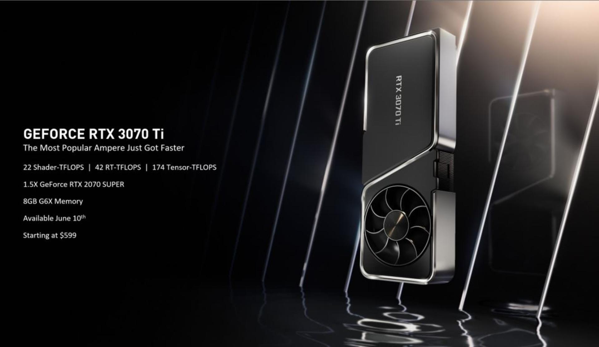 مشخصات کارت گرافیک انویدیا RTX 3070 Ti