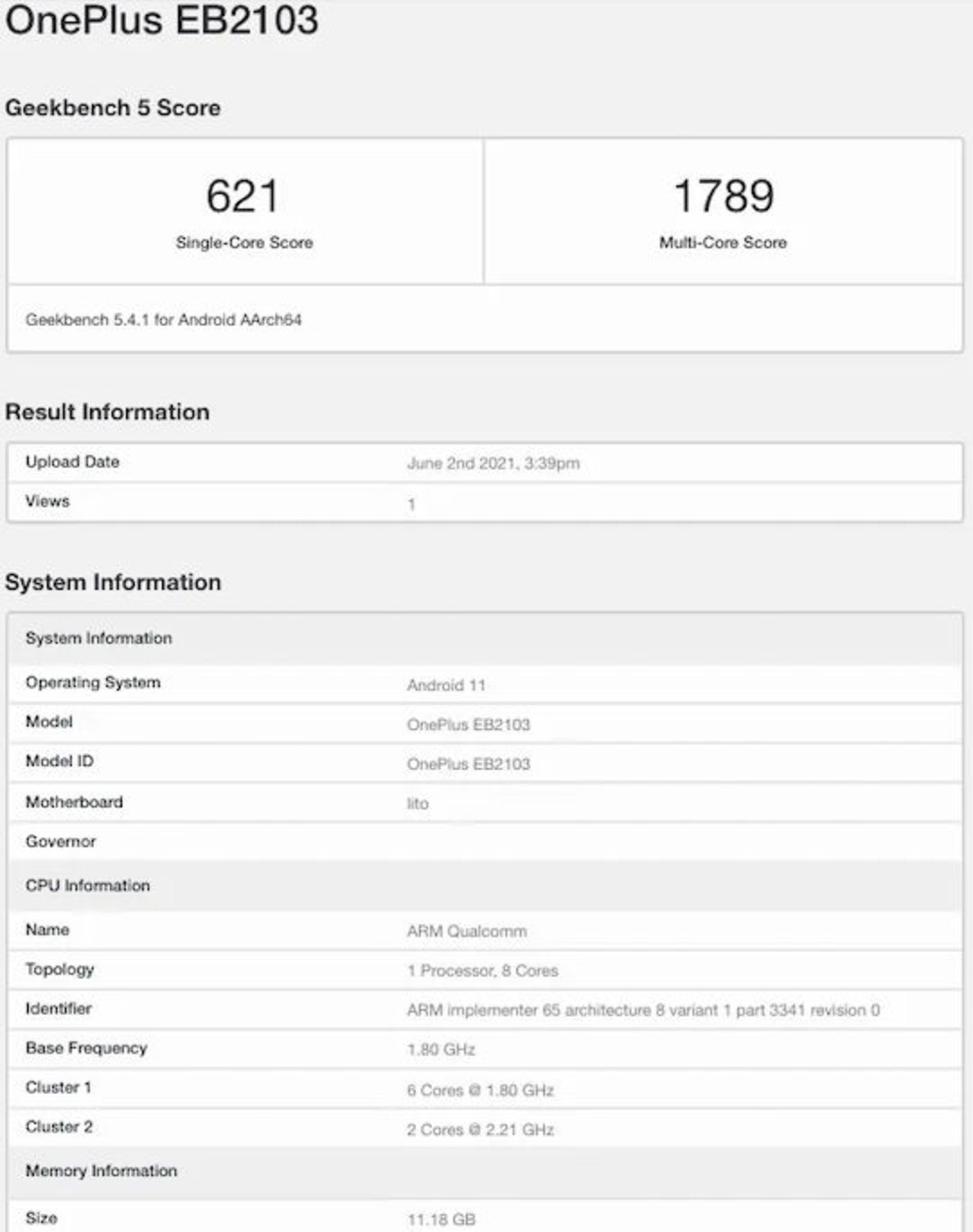 بنچمارک منتسب به وان پلاس نورد CE 5G