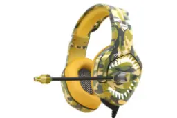 هدست گیمینگ اونیکوما K1B پرو Onikuma K1B Pro پلنگی زرد