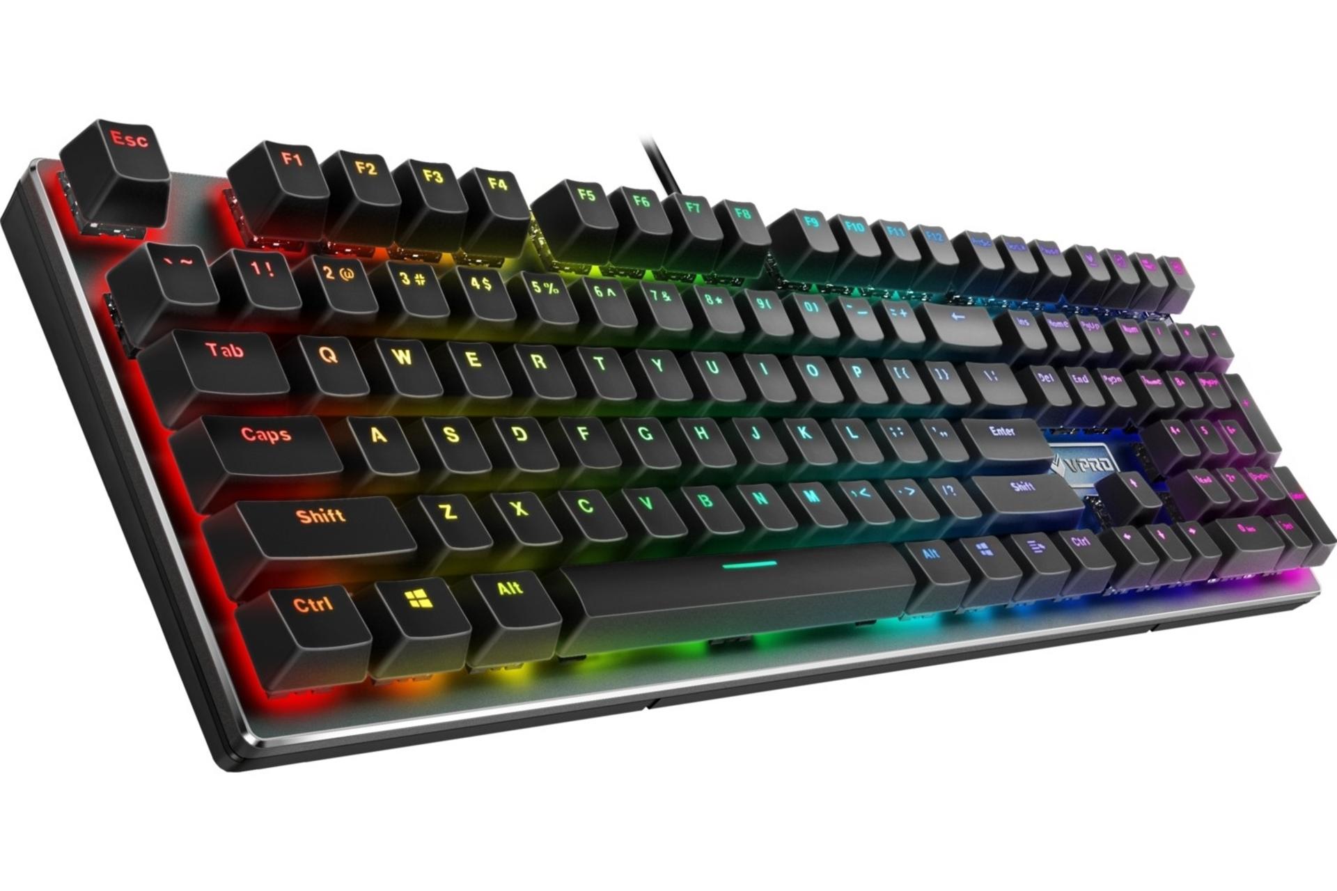 نمای سمت چپ کیبورد گیمینگ Rapoo Vpro V700RGB