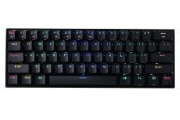 نمای جلو کیبورد مشکی گیمینگ Redragon K530