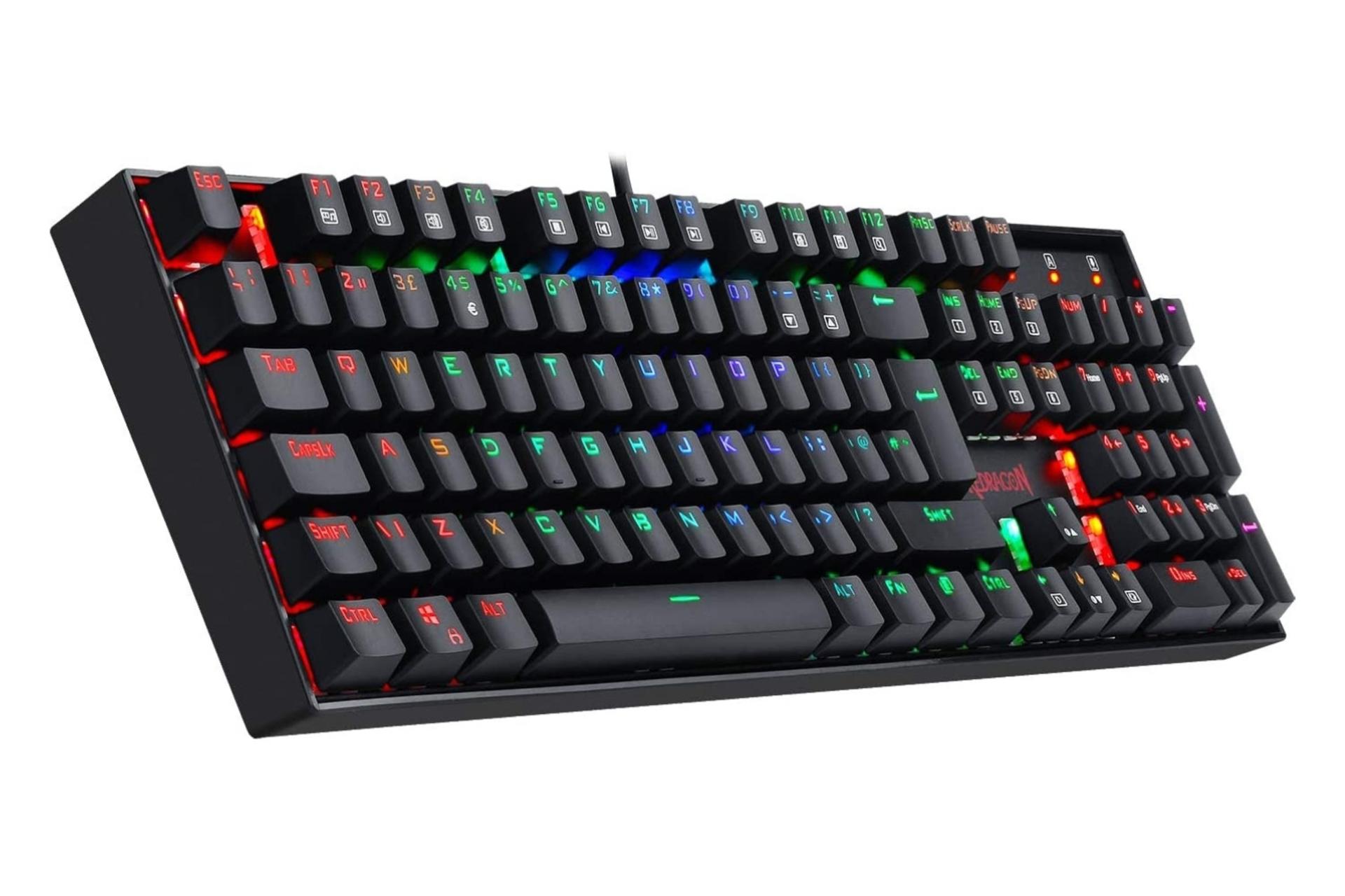 نمای سمت چپ کیبورد گیمینگ Redragon K551