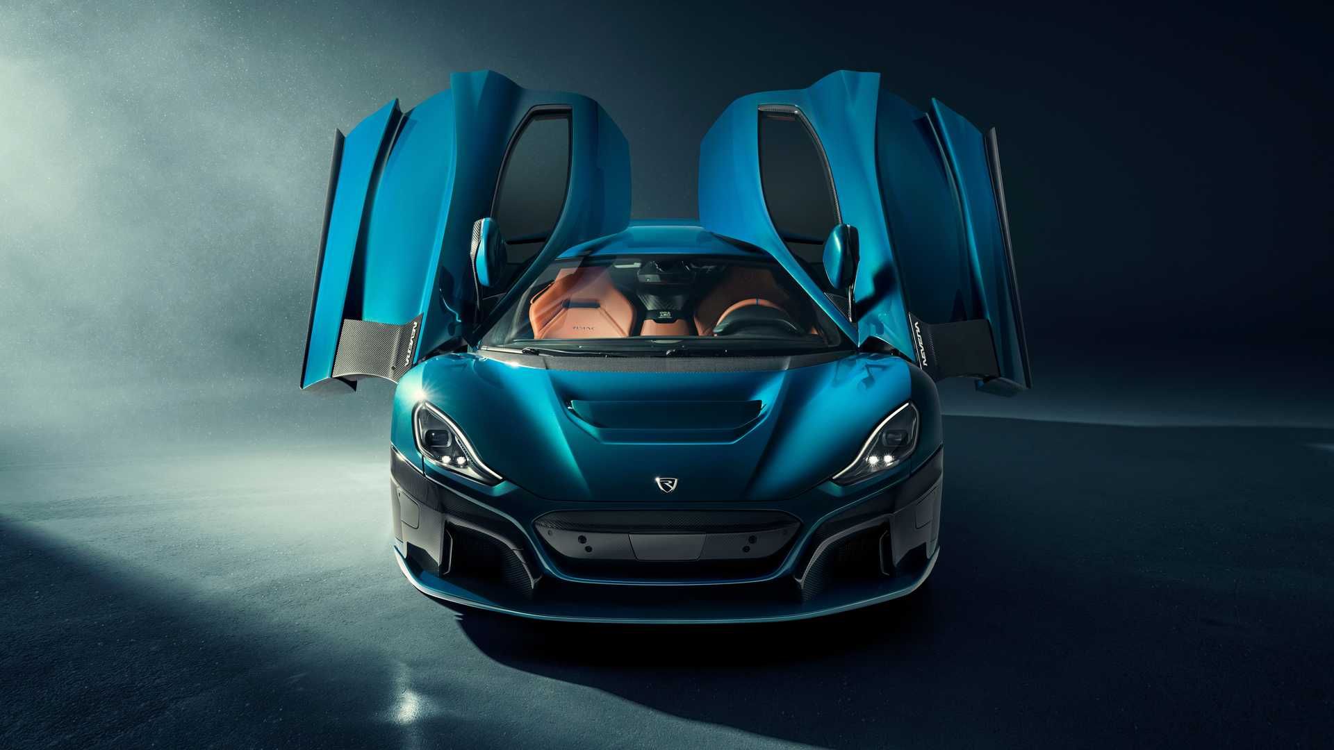 نمای روبرو ابرخودرو برقی ریمک نوارا Rimac Nevera