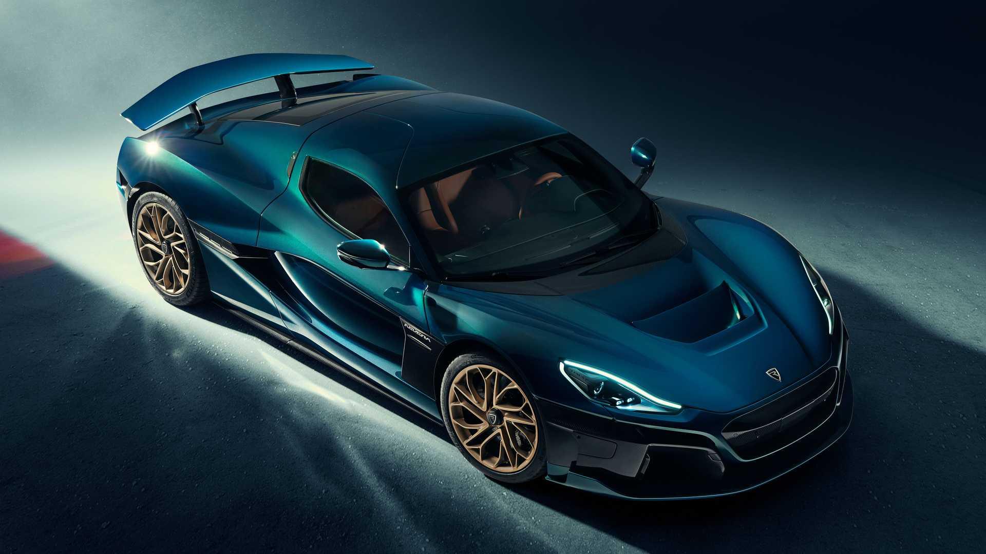 نمای بالا ابرخودرو برقی ریمک نوارا Rimac Nevera