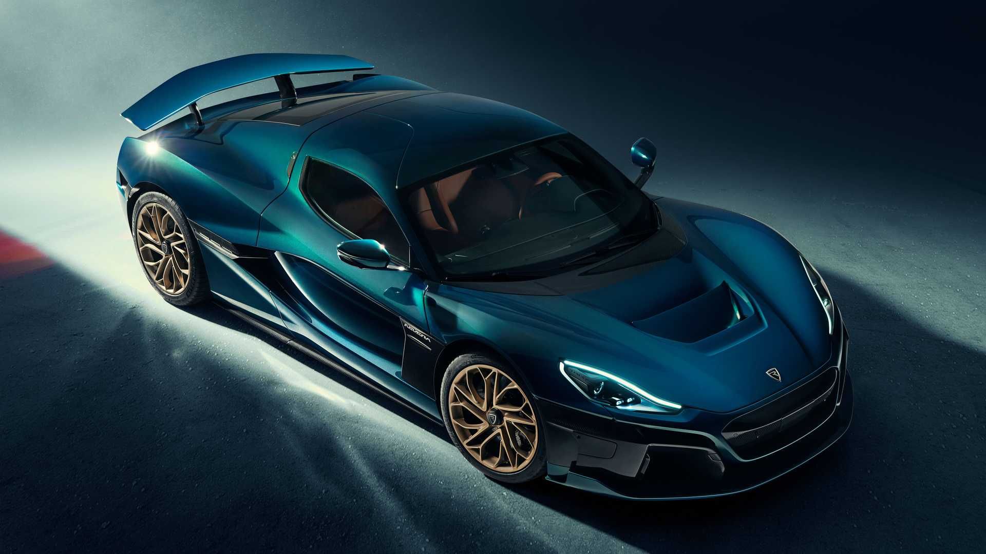 نمای بالا ابرخودرو برقی ریمک نوارا Rimac Nevera