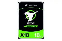 نمای روبرو هارد دیسک سیگیت Seagate Exos X18 ST18000NM000J 3.5 Inch 18TB ظرفیت 18 ترابایت