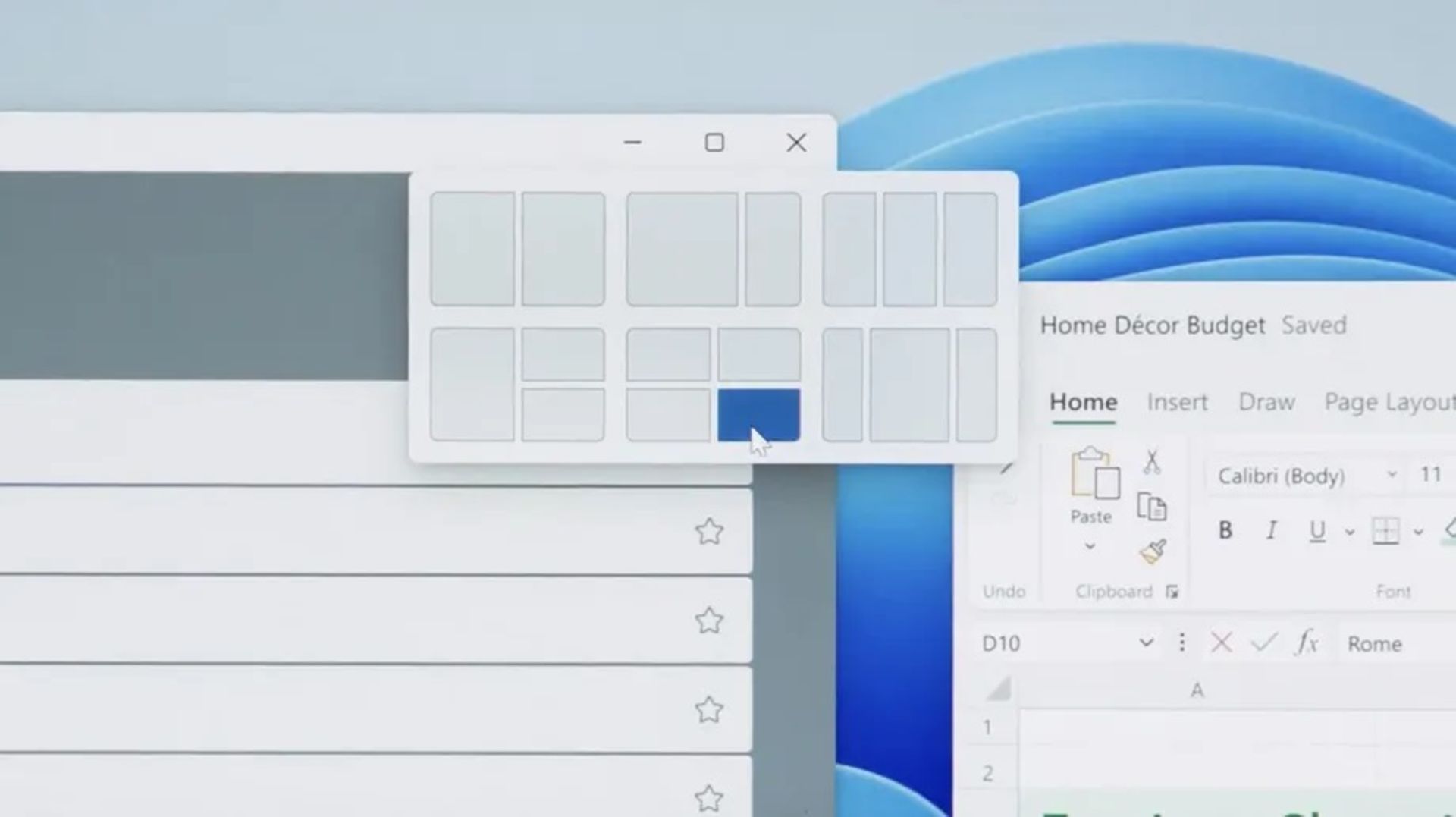 Snap Layouts Windows 11