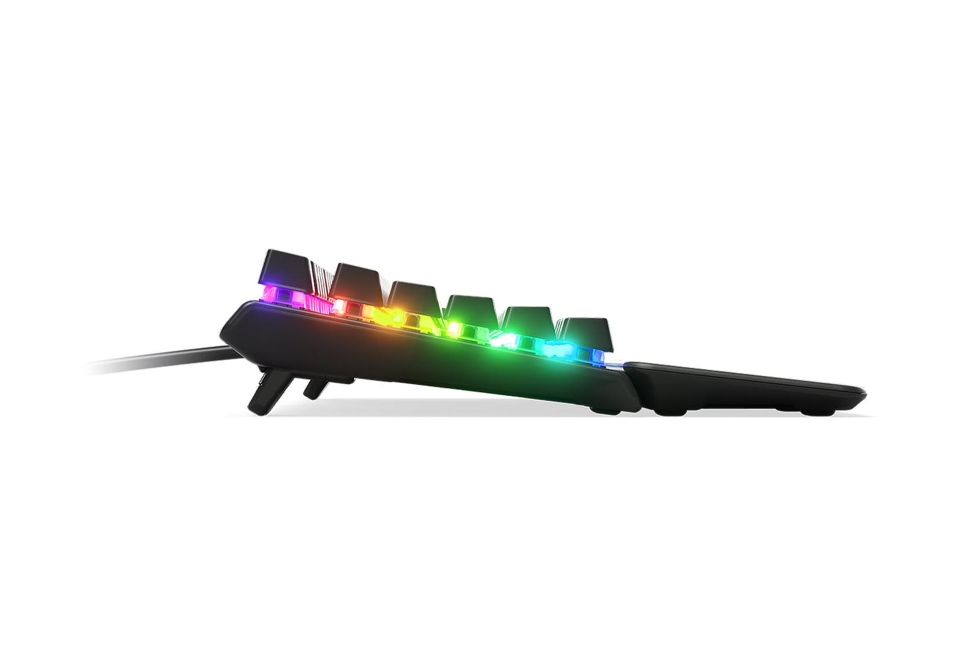 نمای سمت چپ کیبورد گیمینگ SteelSeries APEX PRO