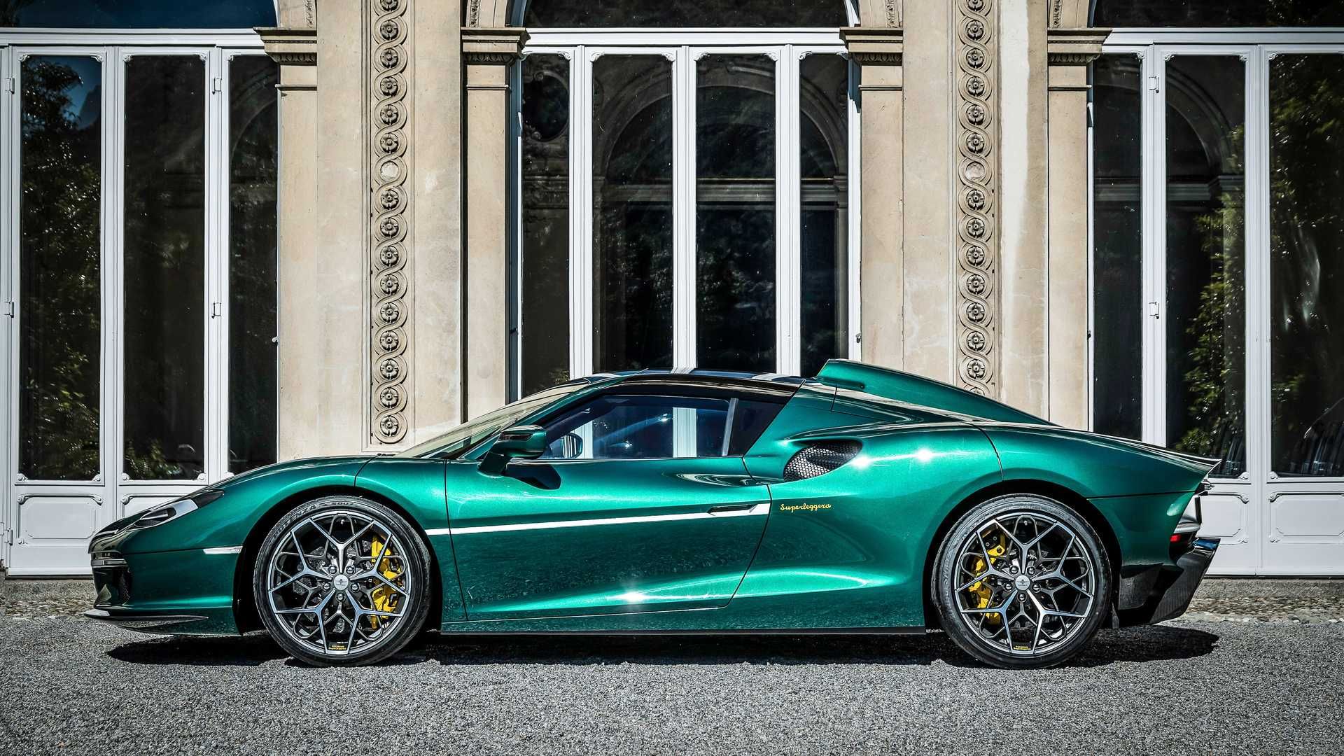 نمای جانبی تورینگ سوپرلجرا آرس آر اچ 95 / Touring Superleggera Arese RH95 مبتنی بر فراری 488 پیستا / Ferrari 488 Pista