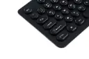 کیبورد تسکو TK-7001W رنگ مشکی از نمای نزدیک