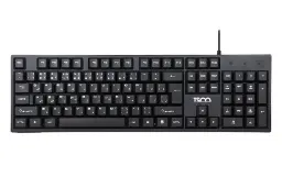 نمای بالا کیبورد تسکو TK-8005 رنگ مشکی