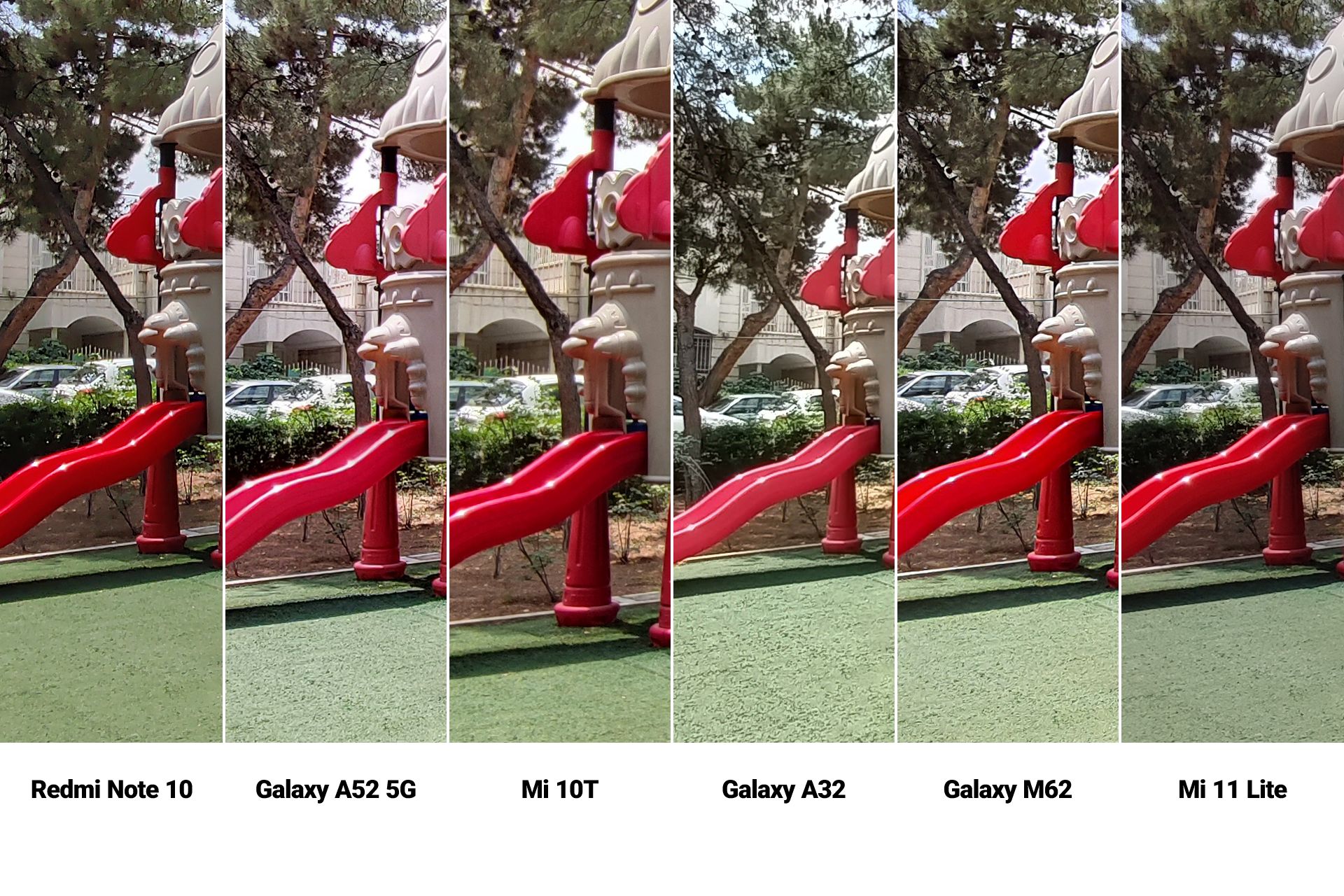 برش ۱۰۰ درصدی رنگ عکس‌های دوربین اولتراواید گوشی میان‌رده (خرداد ۱۴۰۰)