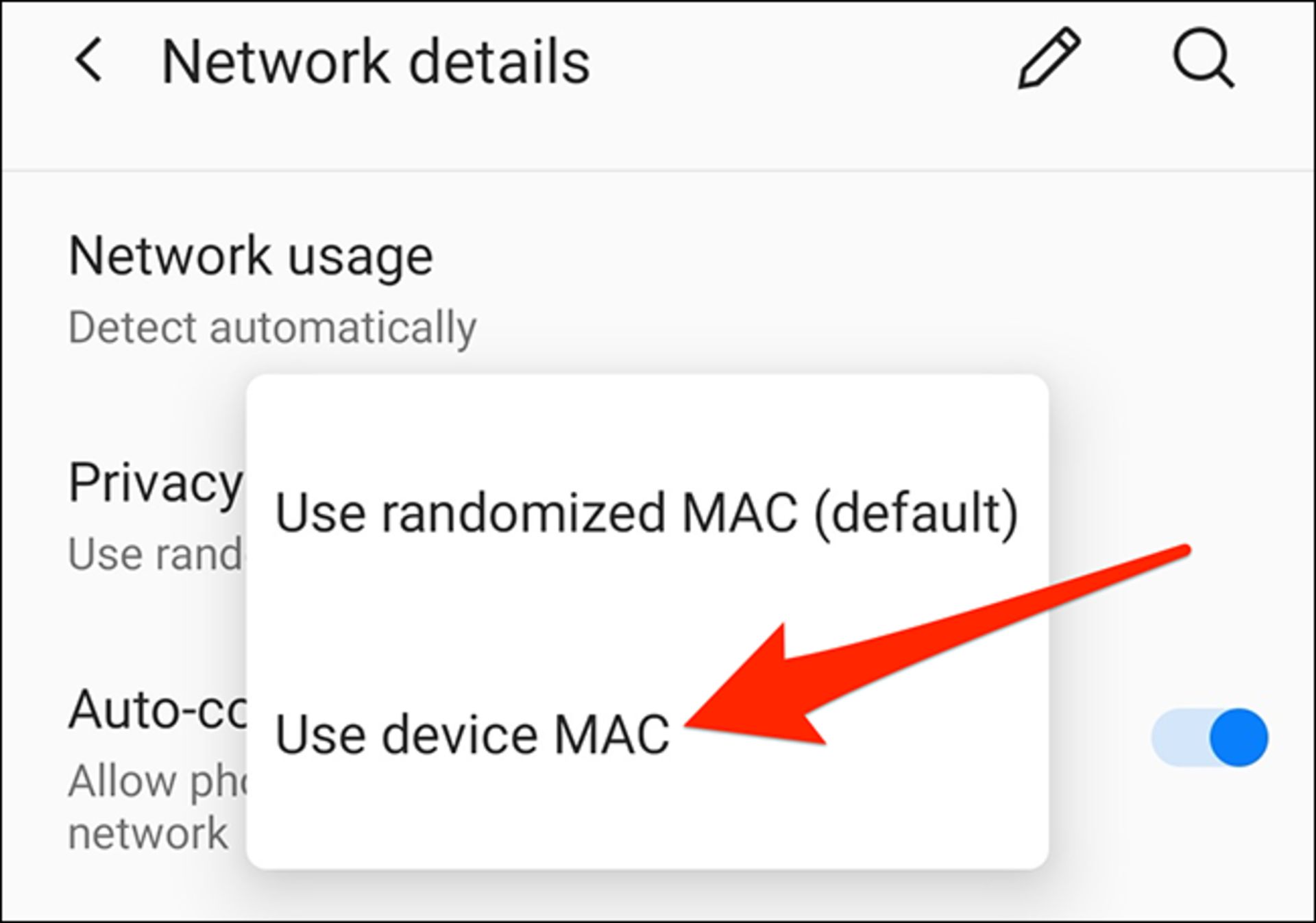 غیرفعال کردن مک آدرس تصادفی
